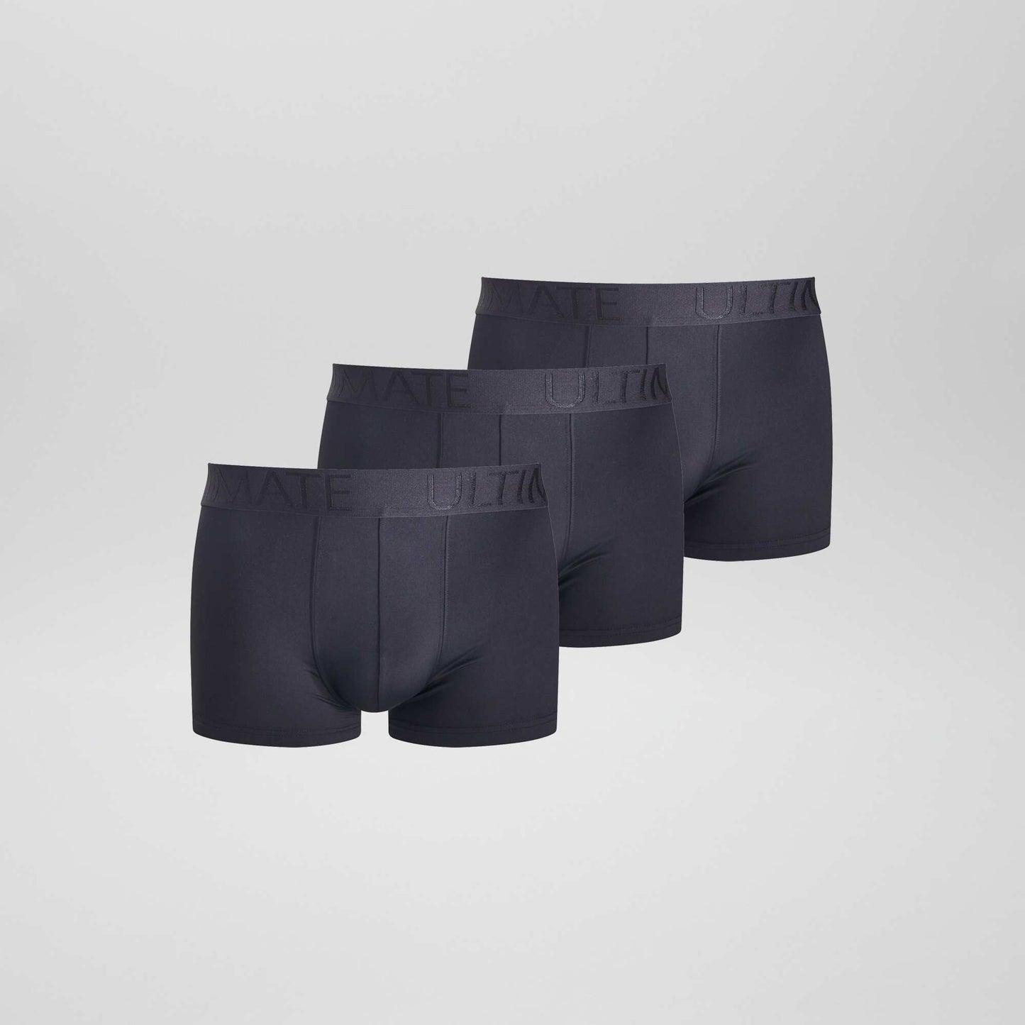 Lot de 3 boxers en microfibre stretch NOIR
