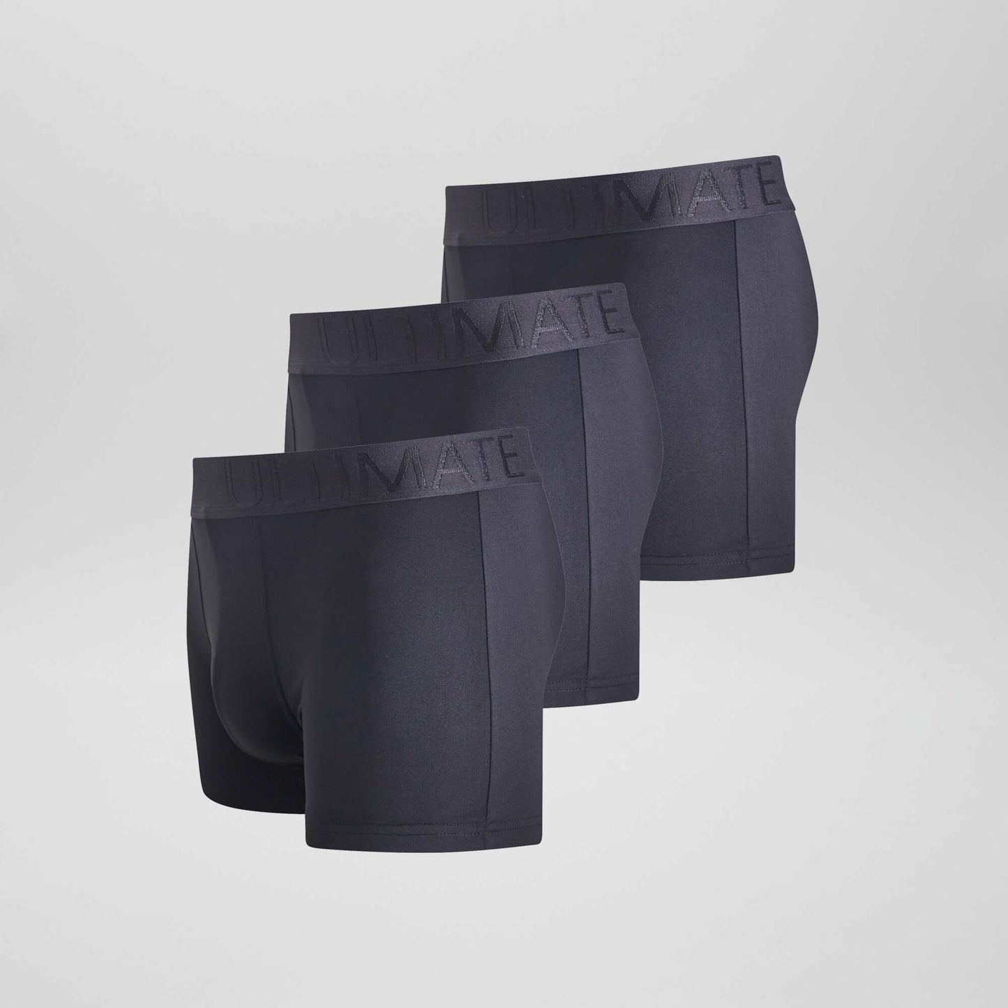 Lot de 3 boxers en microfibre stretch NOIR