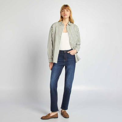 Jean regular taille haute - L30 BRUT