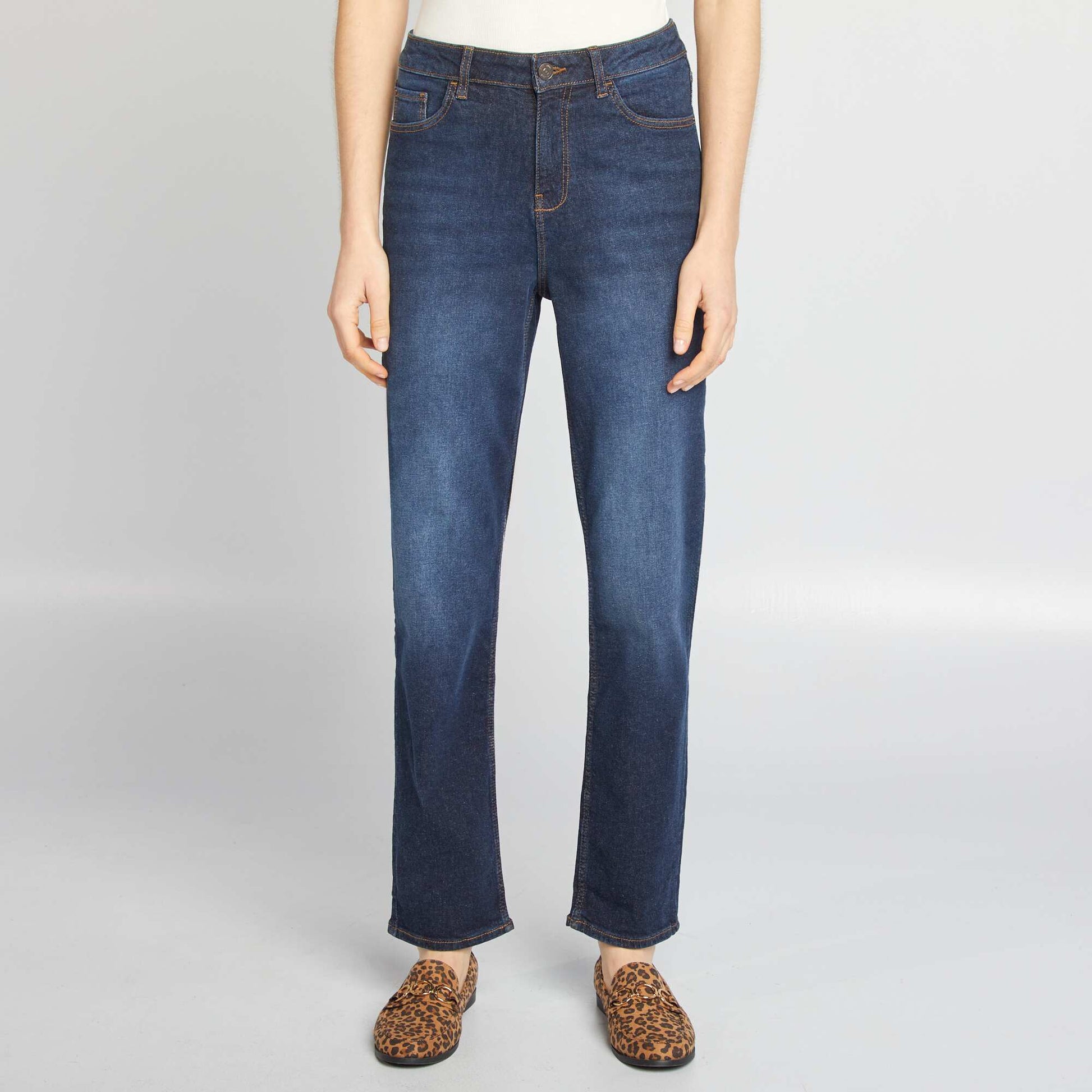 Jean regular taille haute - L30 BRUT