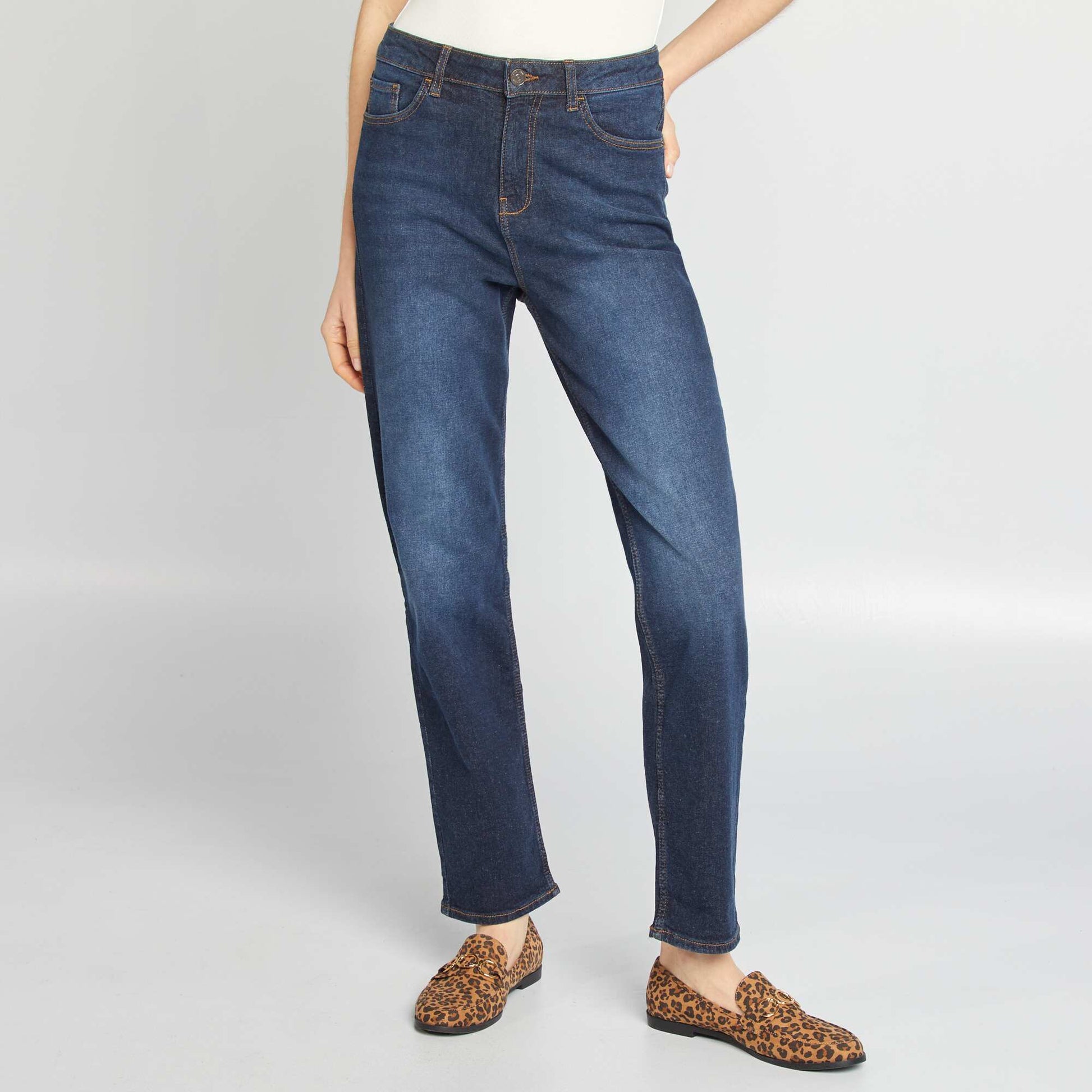 Jean regular taille haute - L30 BRUT