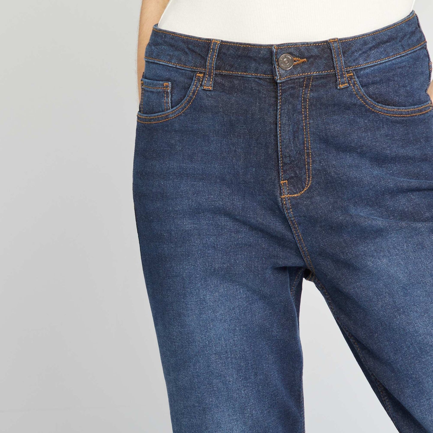 Jean regular taille haute - L30 BRUT
