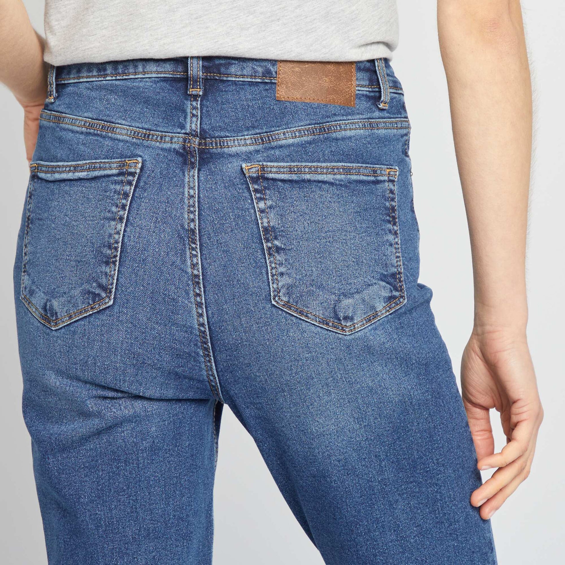 Jean regular taille haute - L30 STONE
