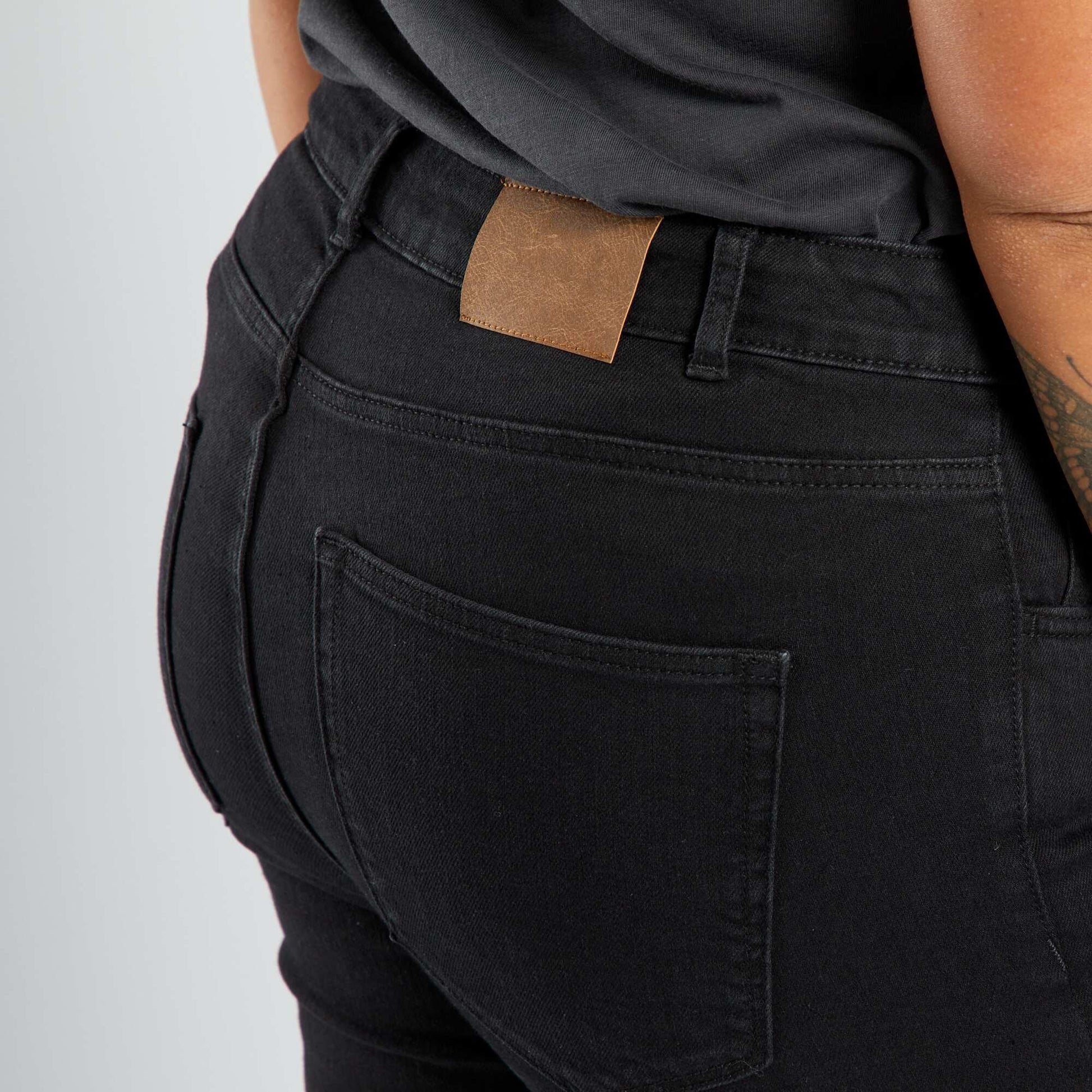 Pantalon skinny stretch - 5 poches - L30 NOIR