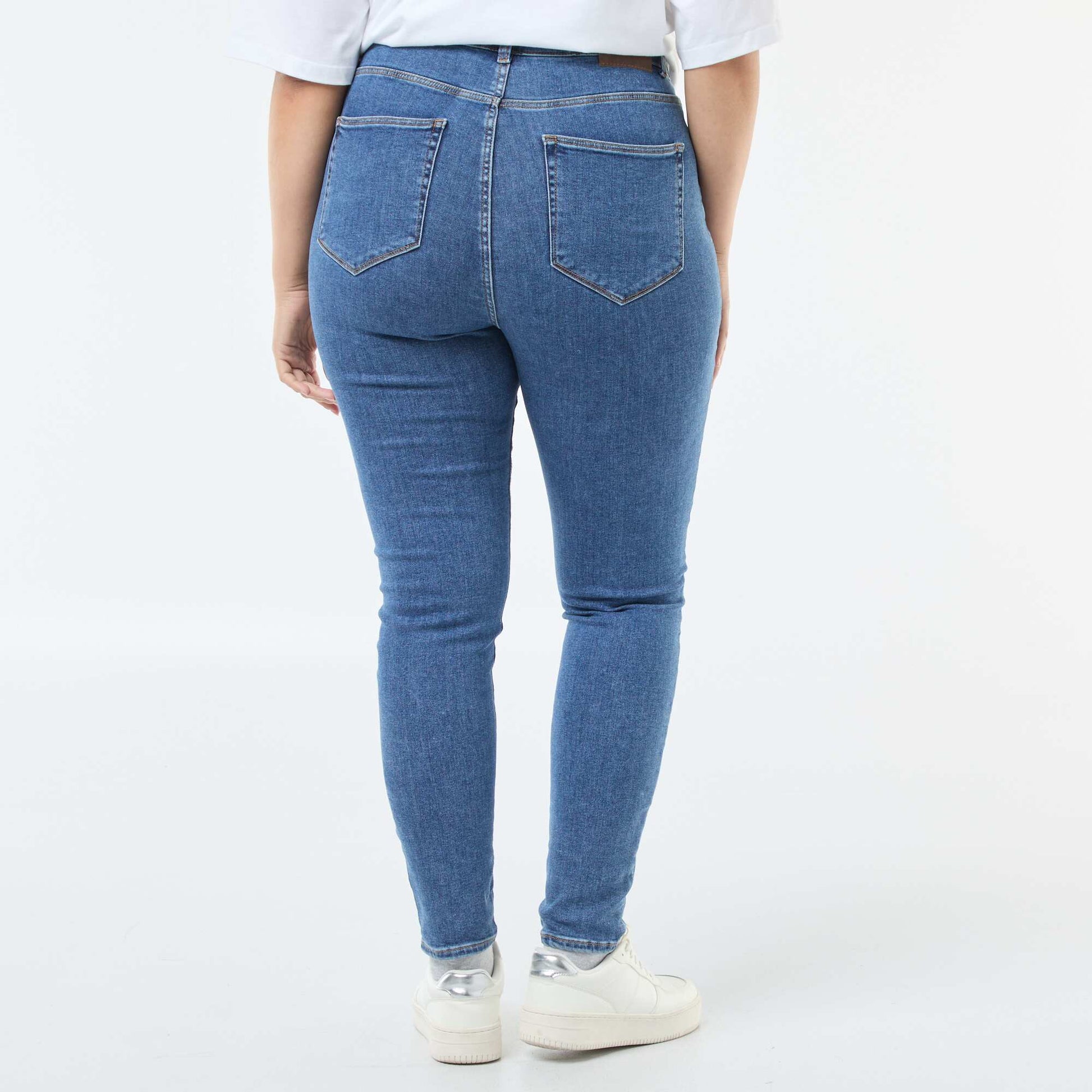 Pantalon skinny stretch - 5 poches - L30 STONE