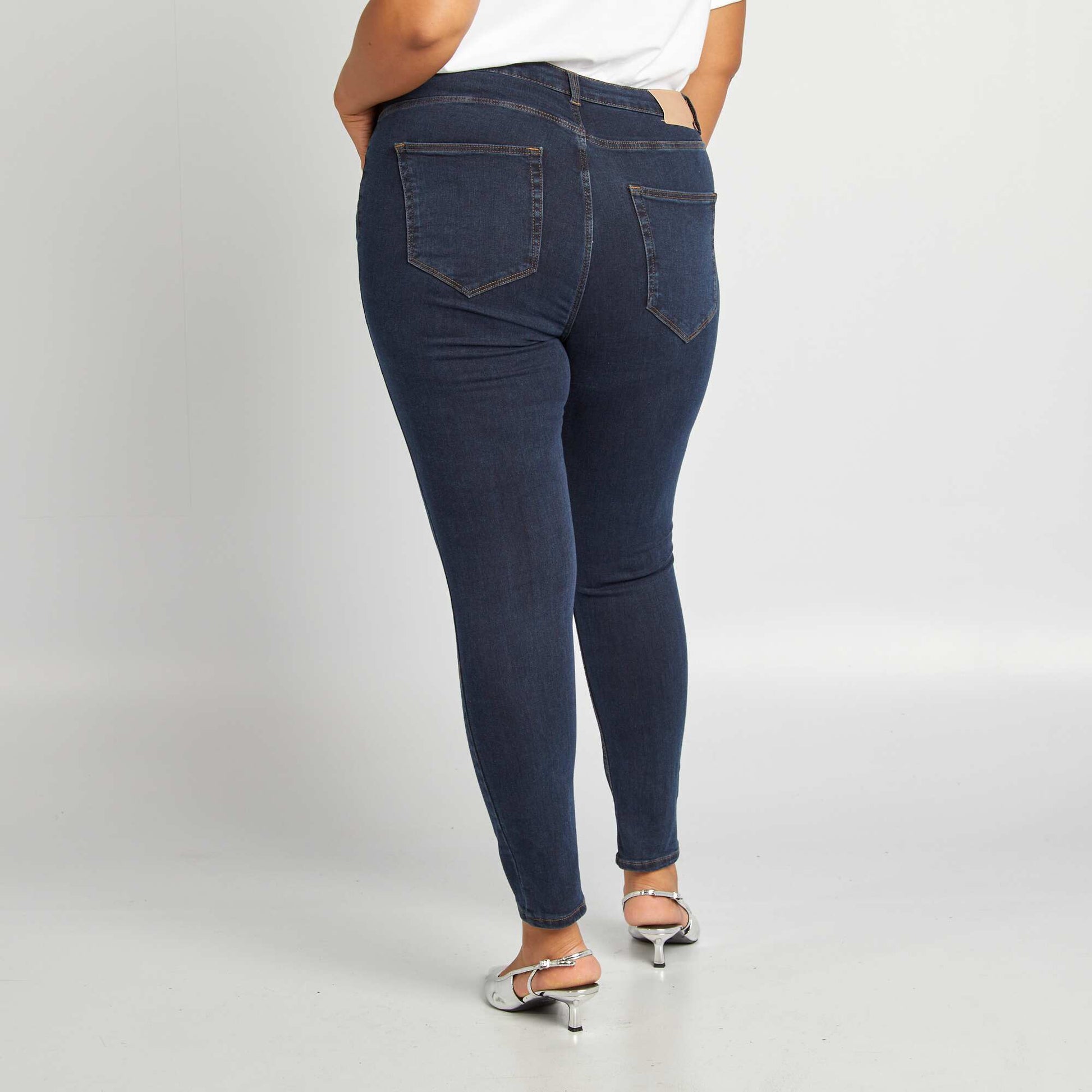 Pantalon skinny stretch - 5 poches - L30 BRUT