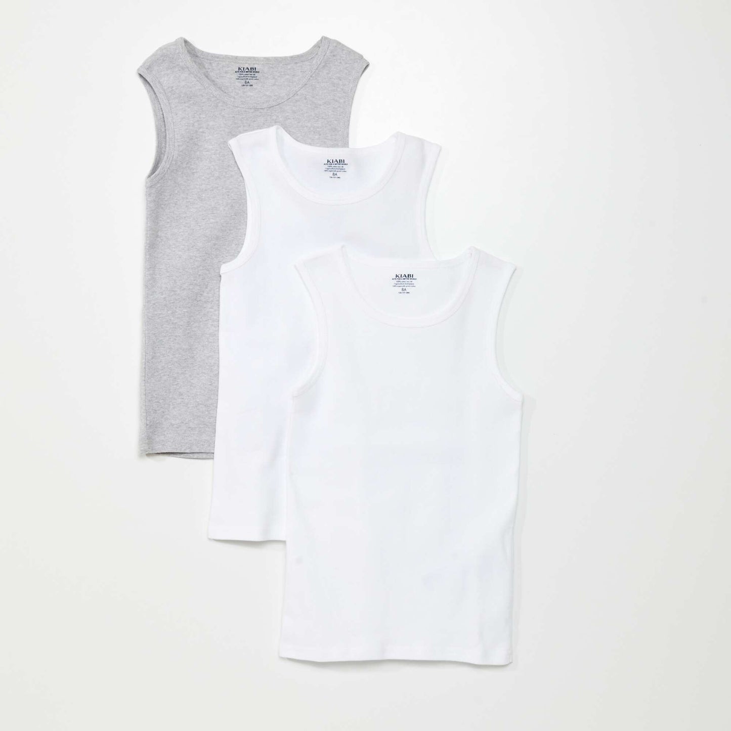 Lot de 3 débardeurs BLANC