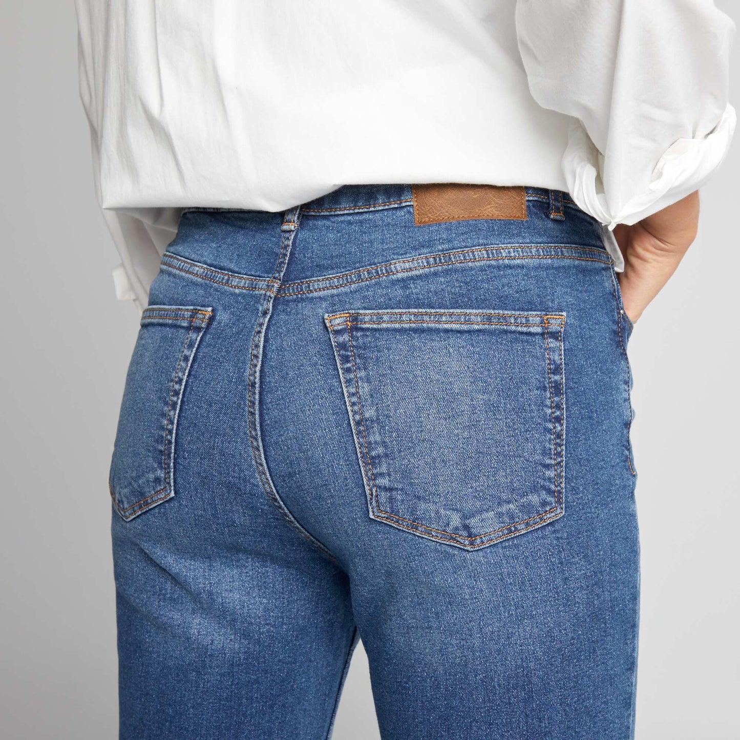 Pantalon slim en denim - L30 STONE
