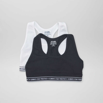 Brassière de sport NOIR/BLANC