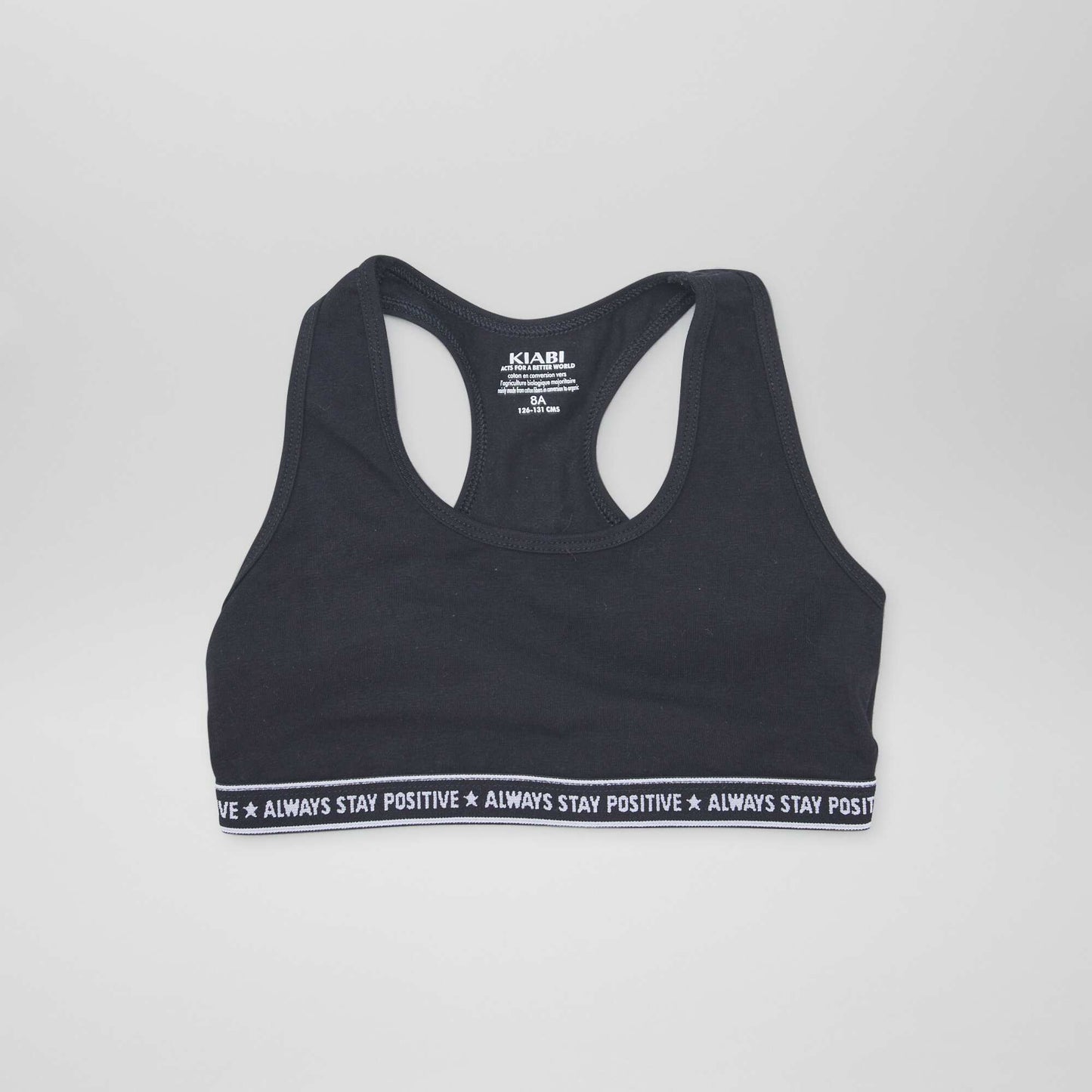 Brassière de sport NOIR/BLANC