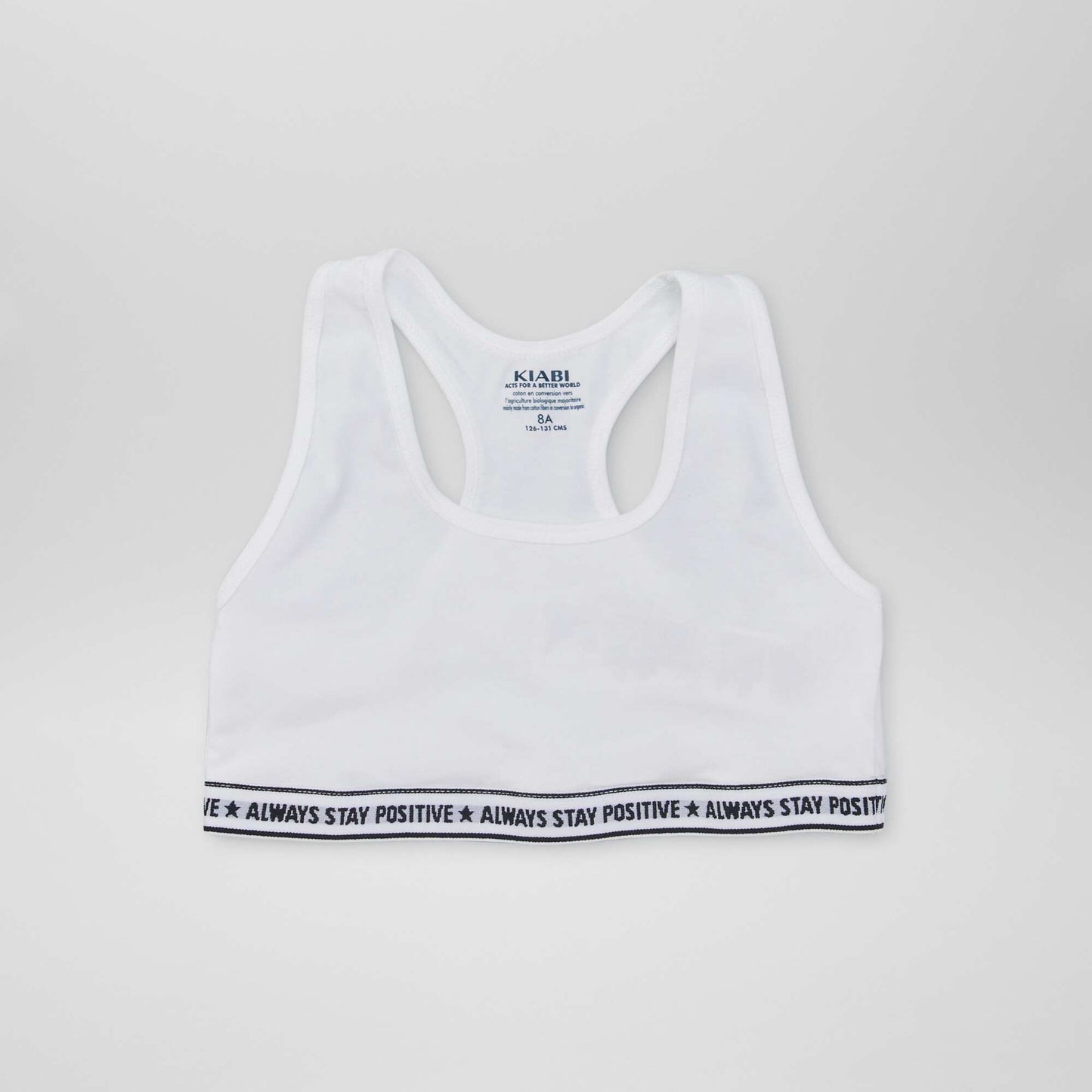 Brassière de sport NOIR/BLANC