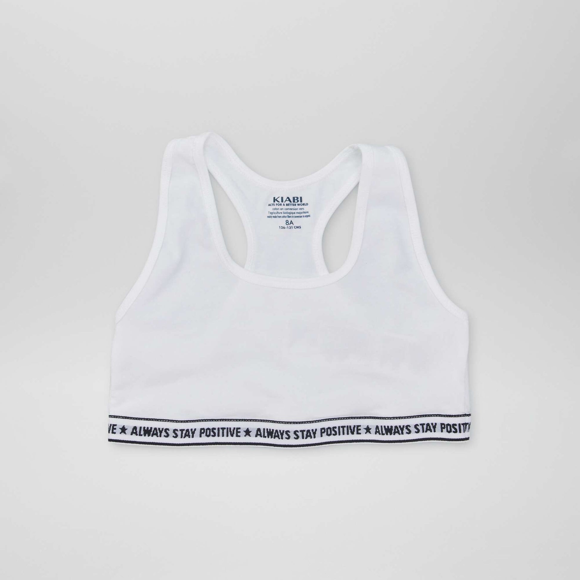 Brassière de sport NOIR/BLANC