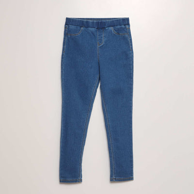 Jegging avec taille élastiquée BLEU
