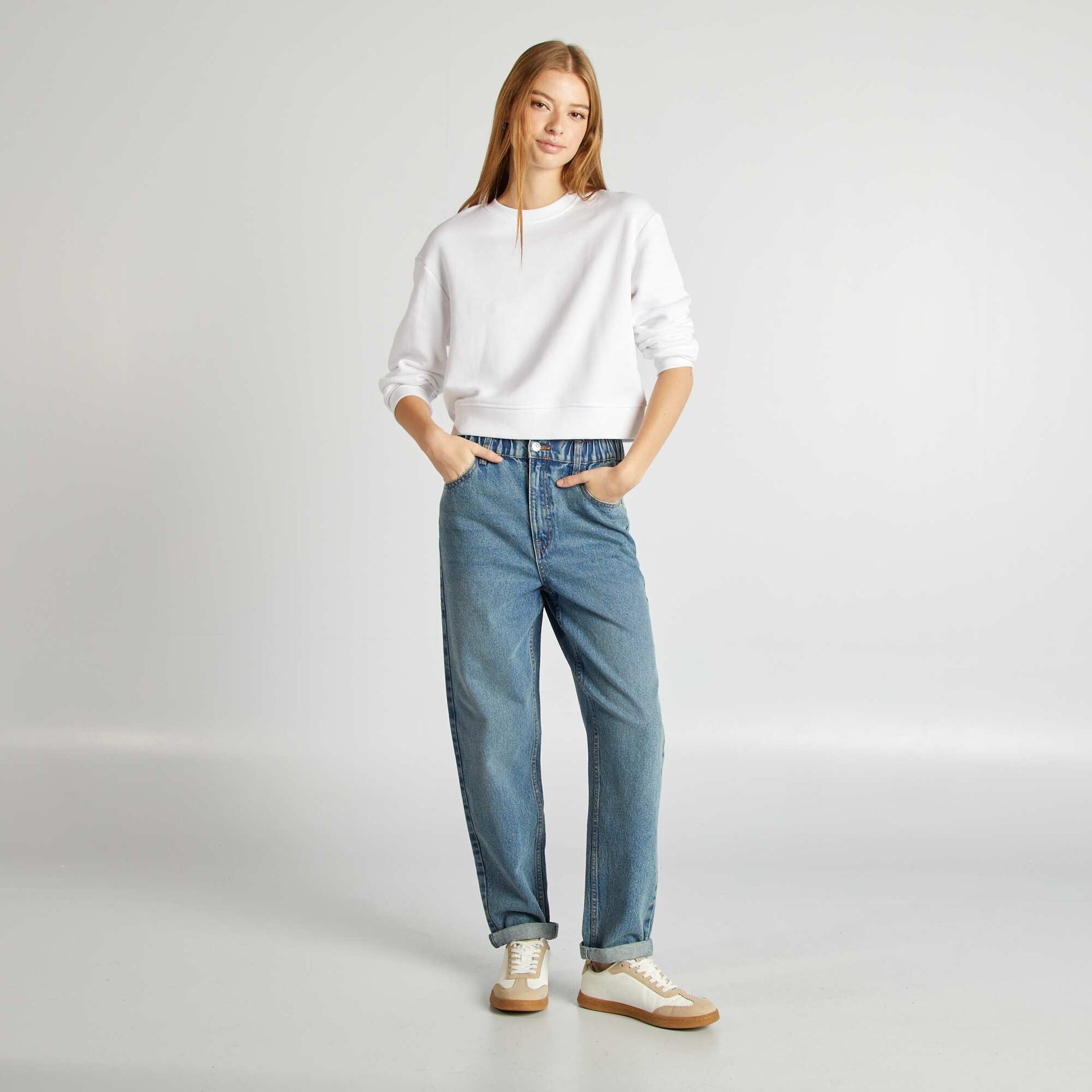 Jean paperbag BLEU