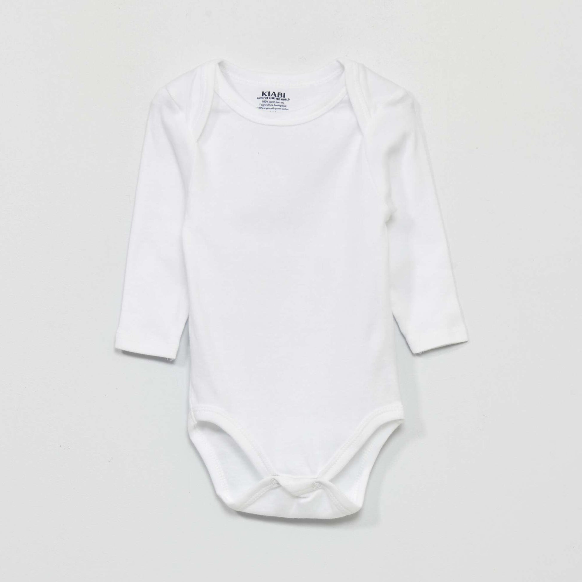 Lot de 3 bodies en jersey BLANC