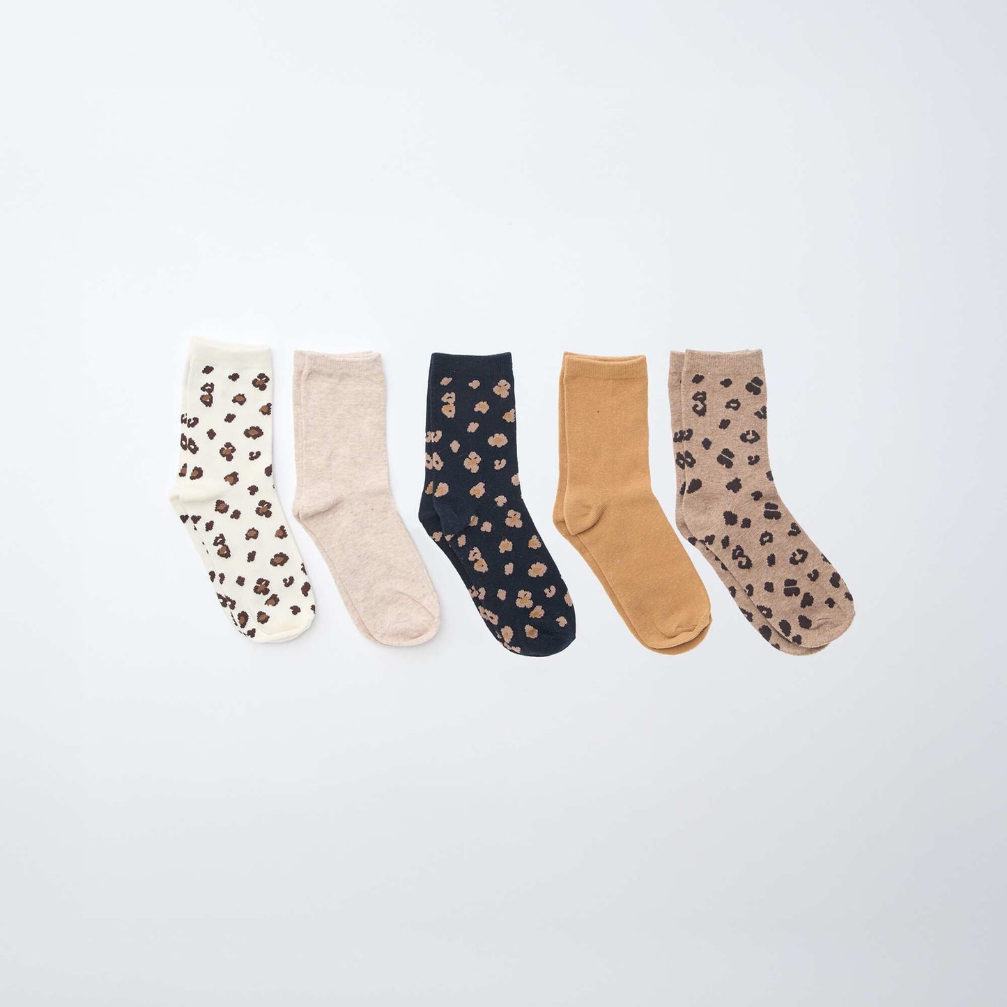 Lot de 5 paires de chaussettes MARRON