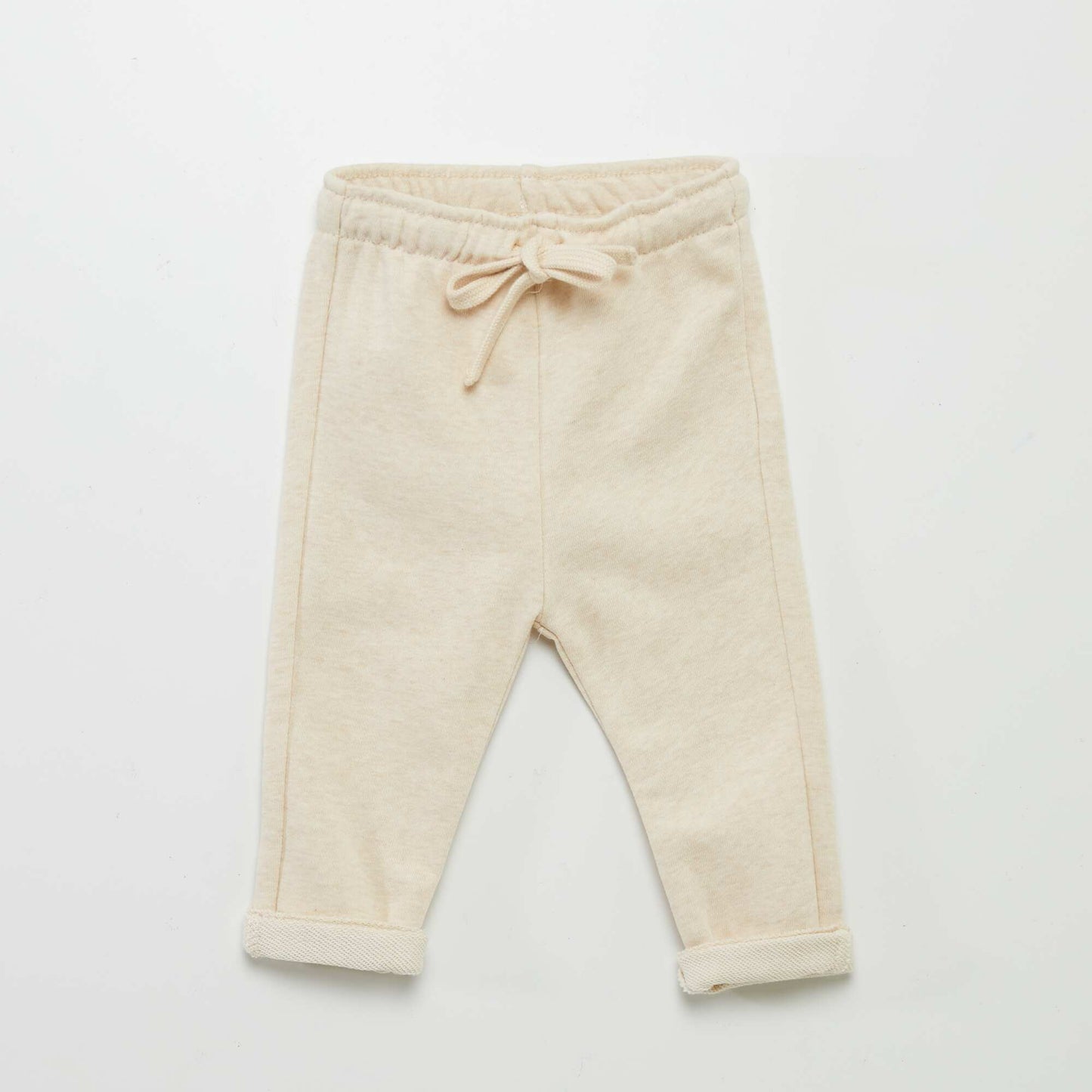 Pantalon jogging en french terry BEIGE