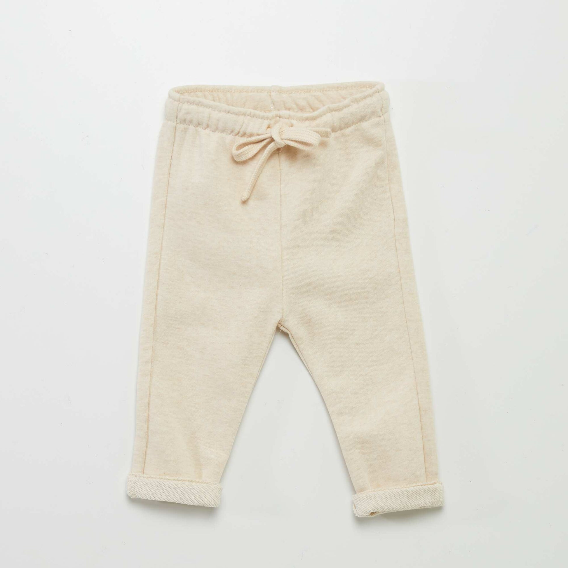 Pantalon jogging en french terry BEIGE
