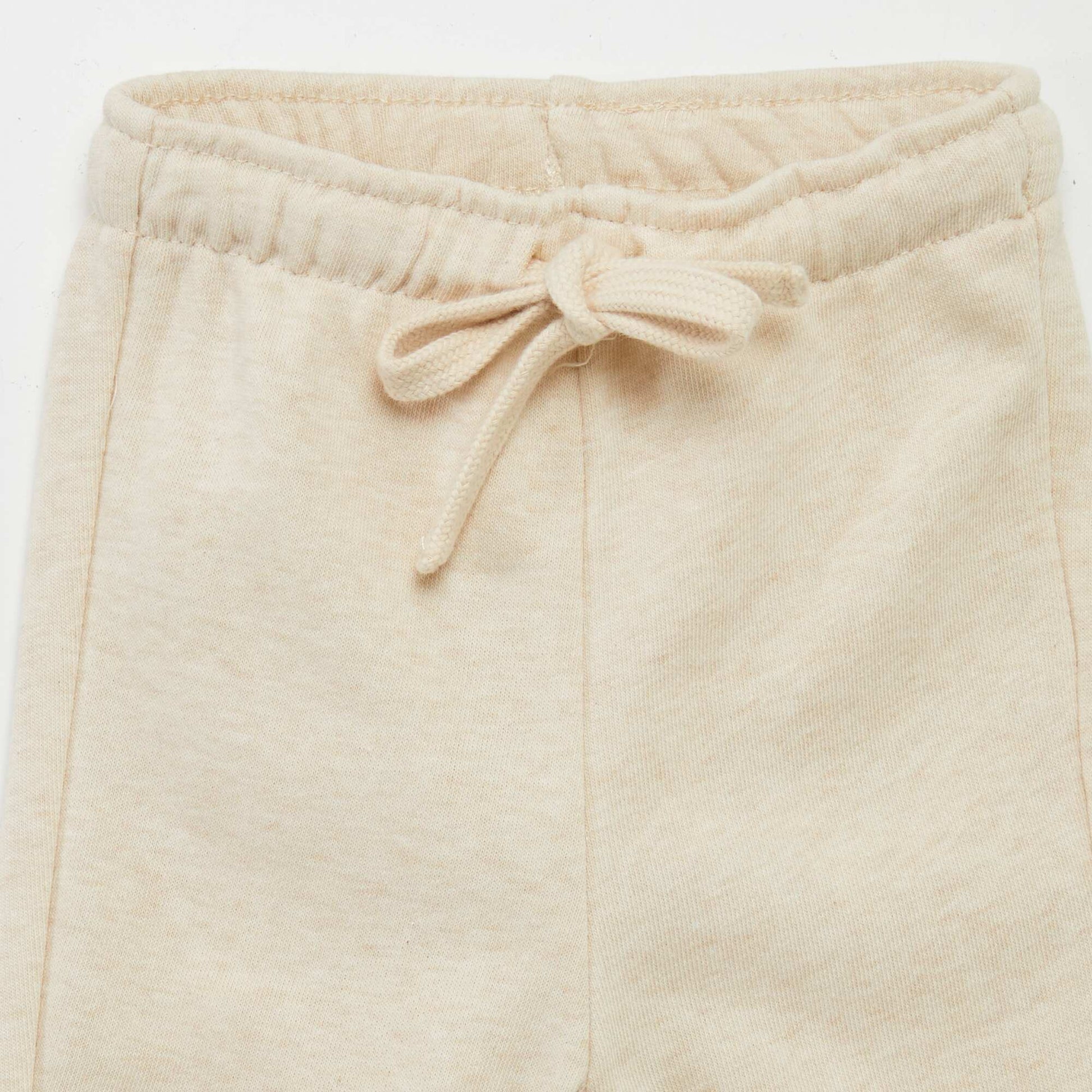 Pantalon jogging en french terry BEIGE