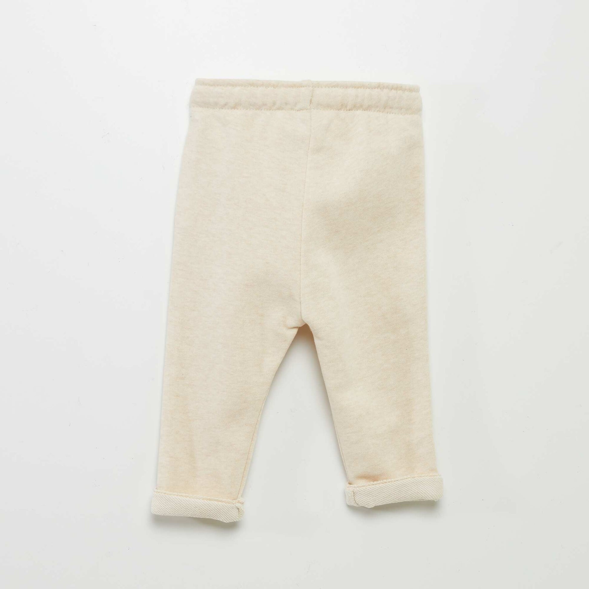 Pantalon jogging en french terry BEIGE