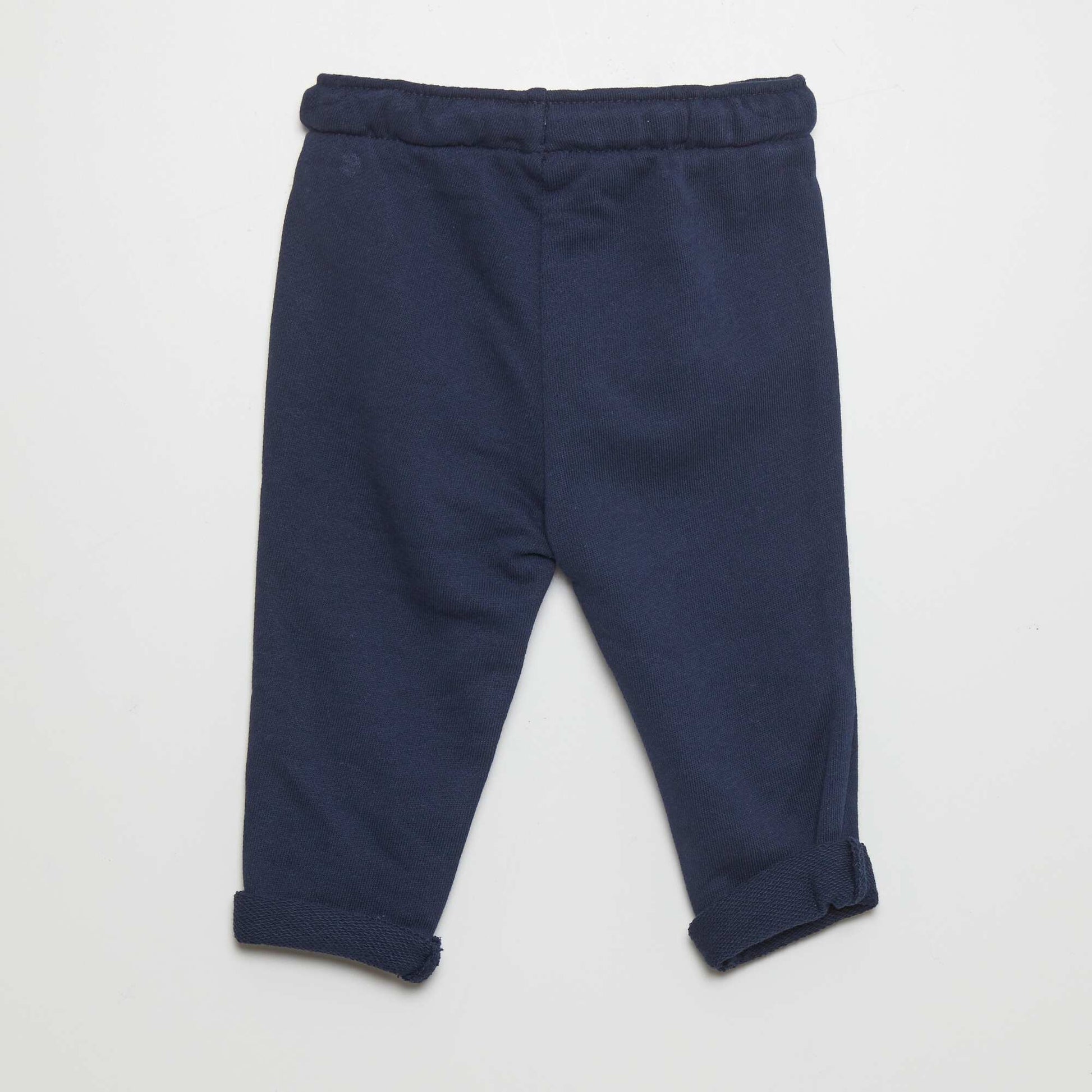 Pantalon jogging en french terry BLEU MARINE