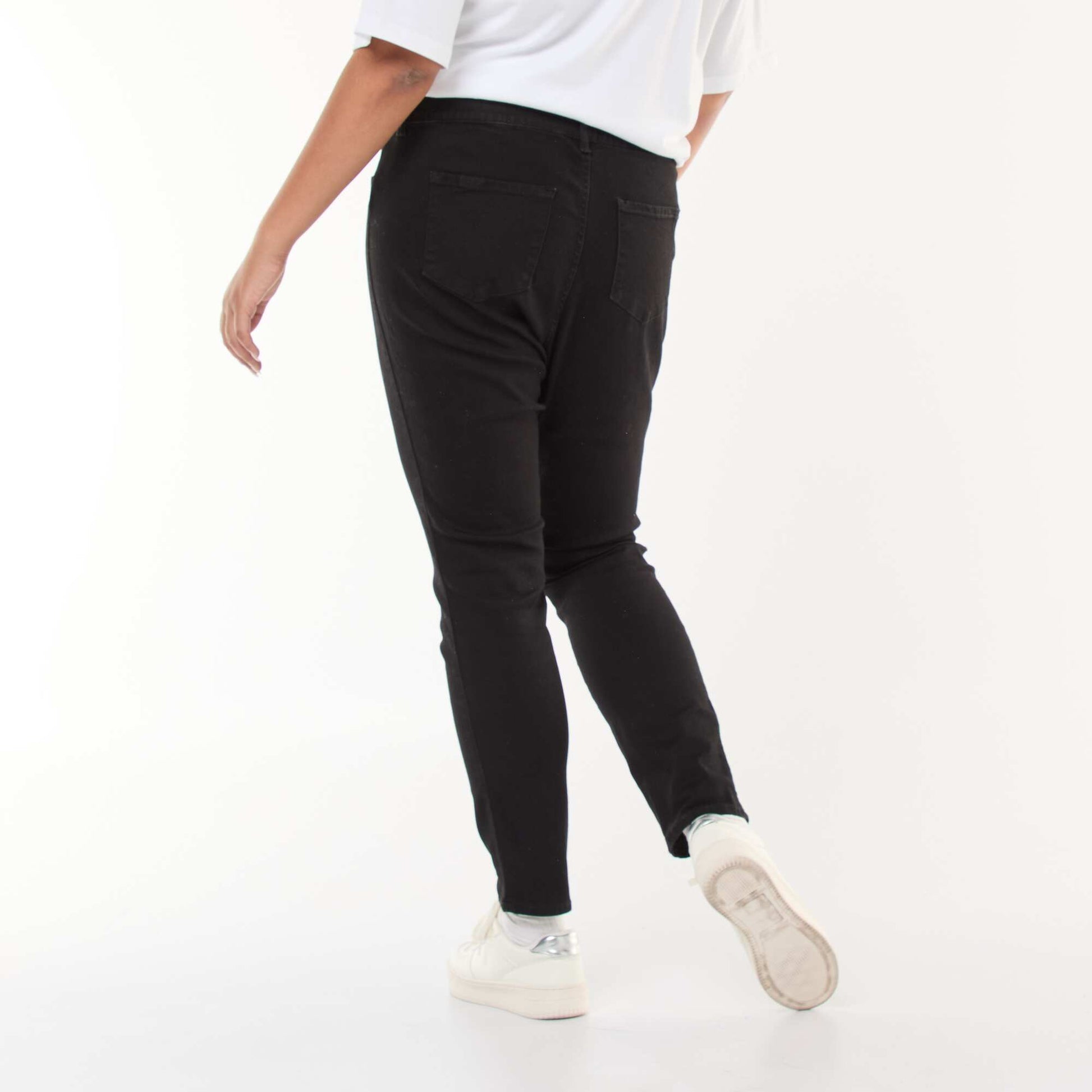 Jegging taille haute regular stretch NOIR