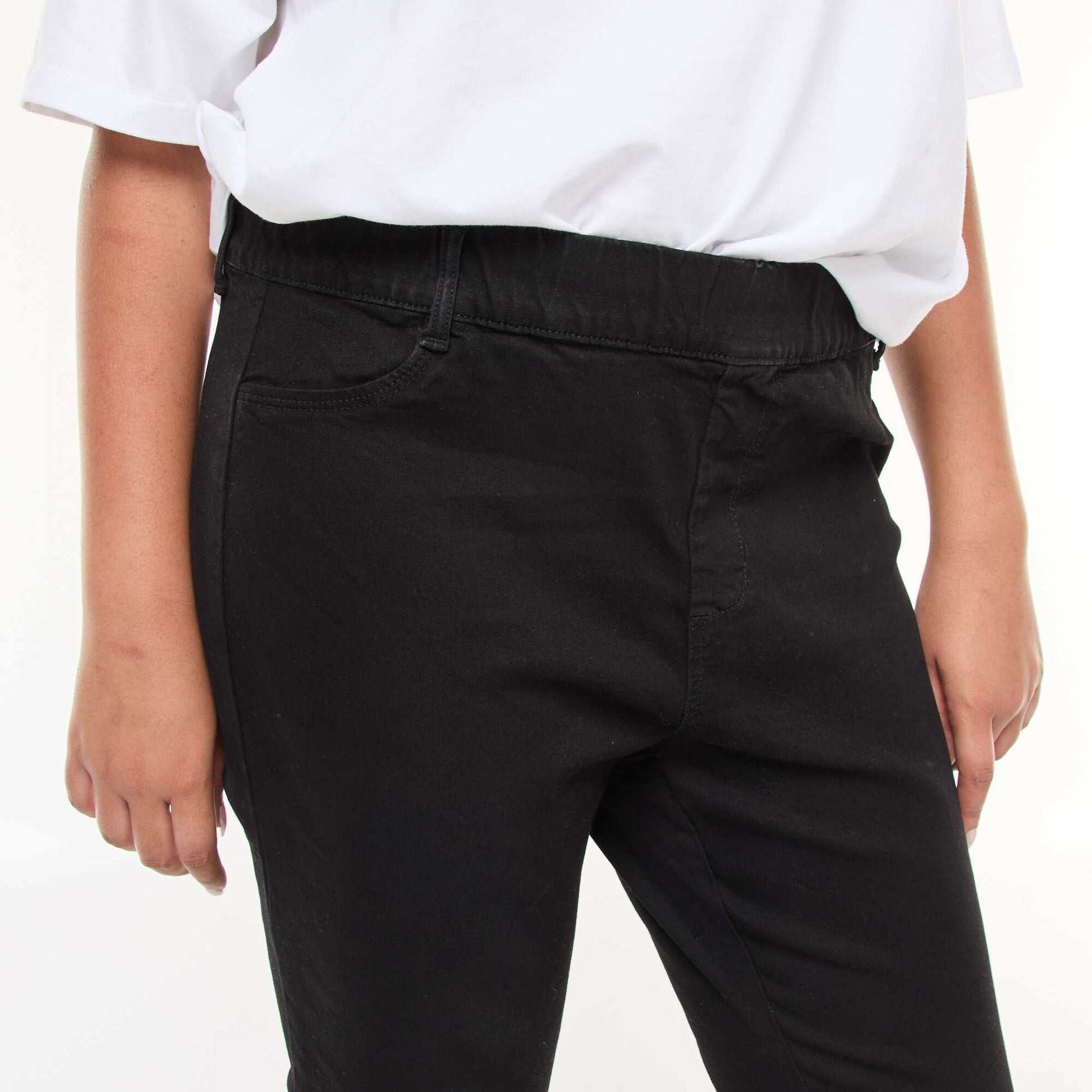 Jegging taille haute regular stretch NOIR