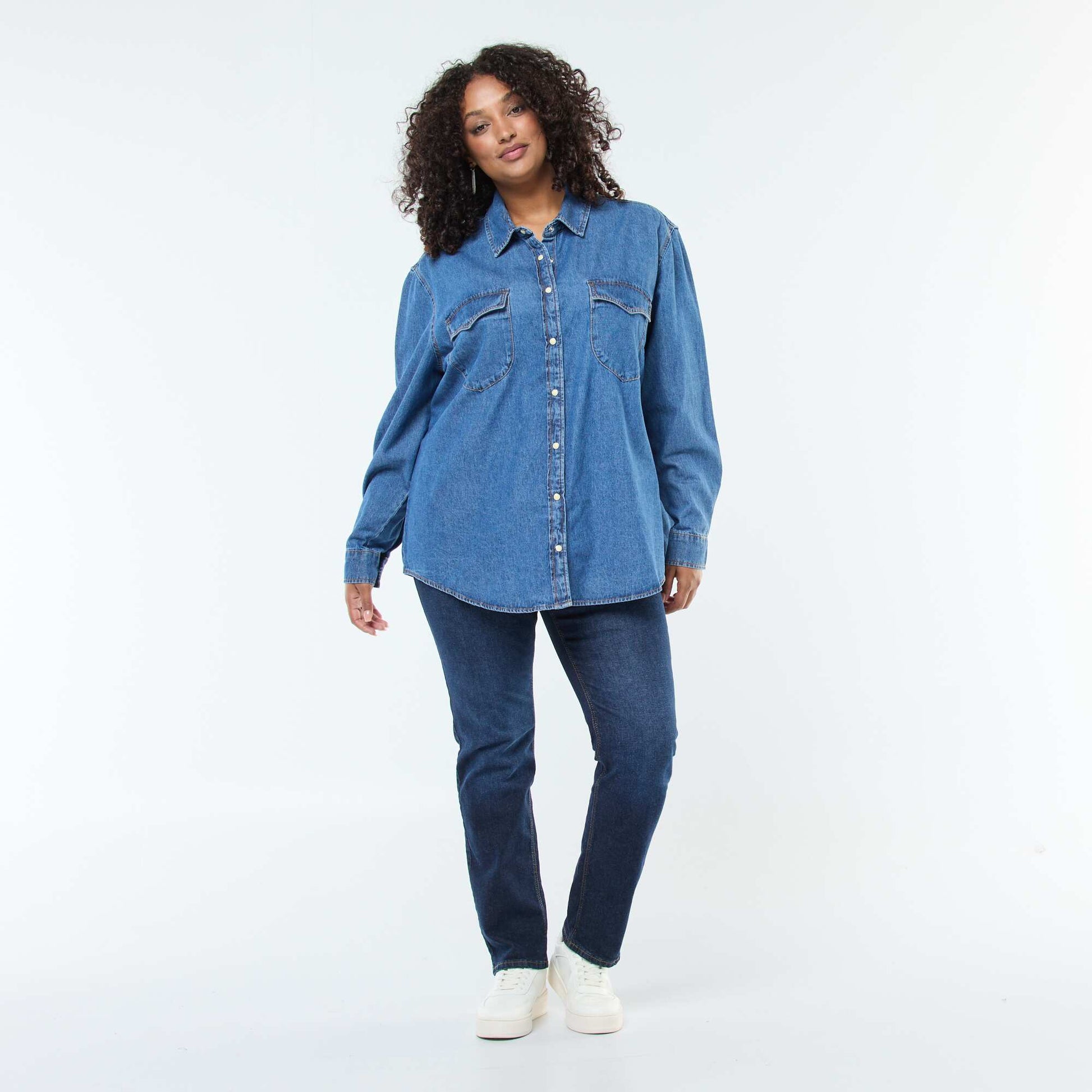 Jean regular 5 poches L30 BRUT