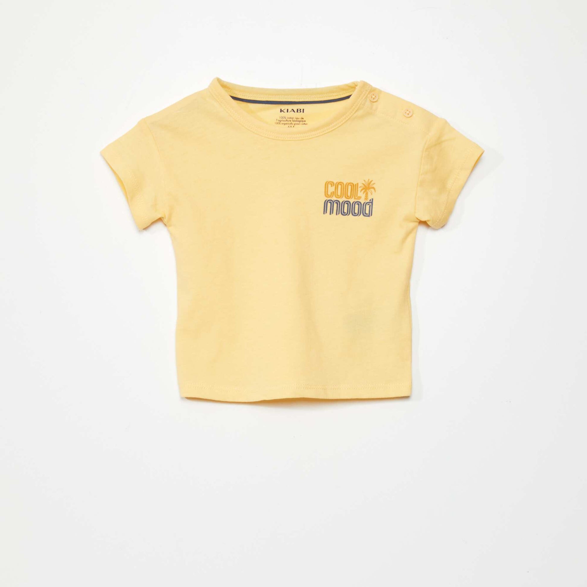 Ensemble t-shirt + short - 2 pièces BLEU MARINE/JAUNE