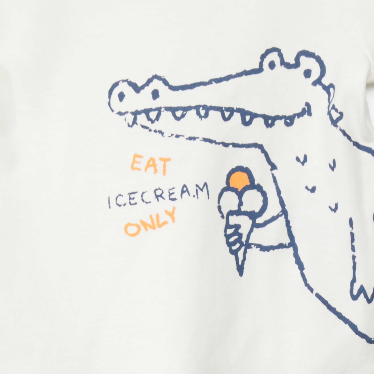 Ensemble t-shirt + short - 2 pièces BLANC/ORANGE