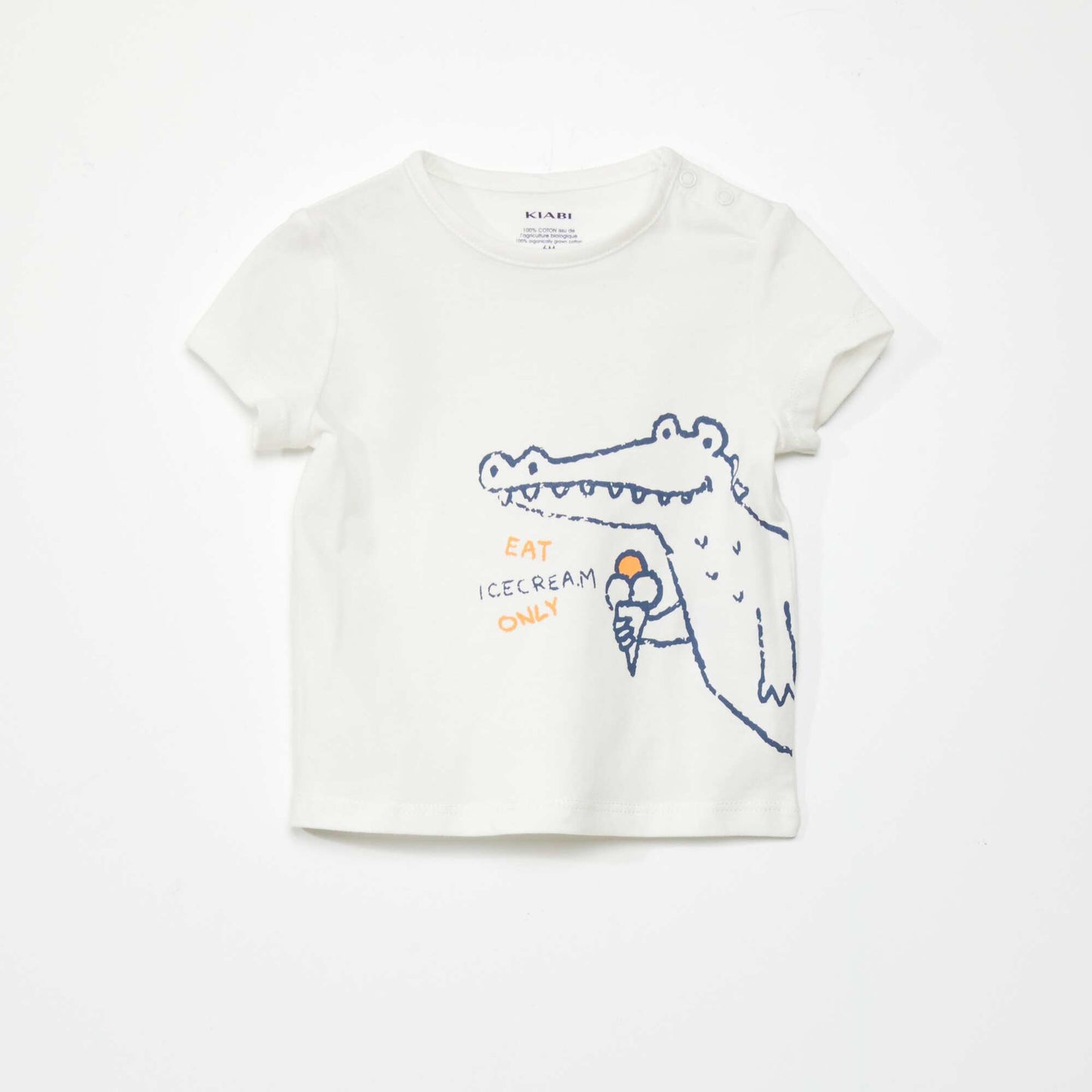Ensemble t-shirt + short - 2 pièces BLANC/ORANGE