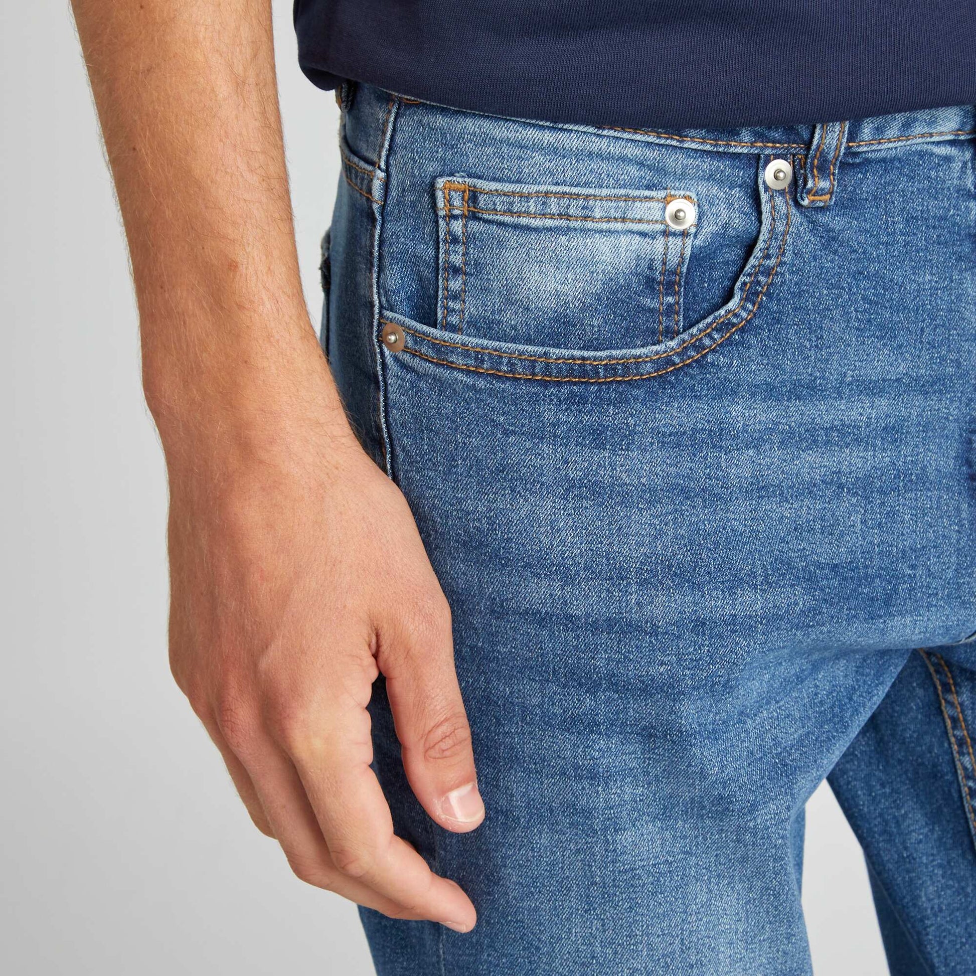 Jean slim à 5 poches - L34 STONE