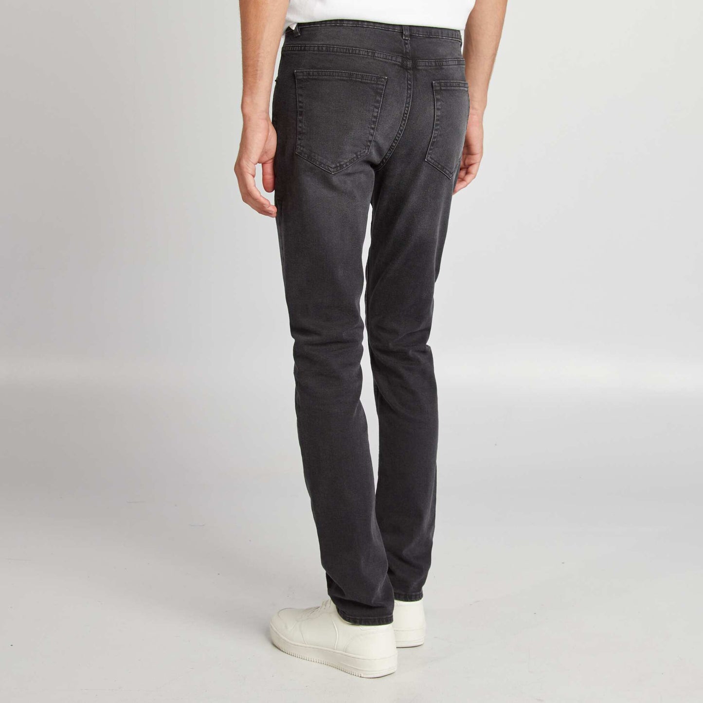 Jean slim à 5 poches - L34 GRIS