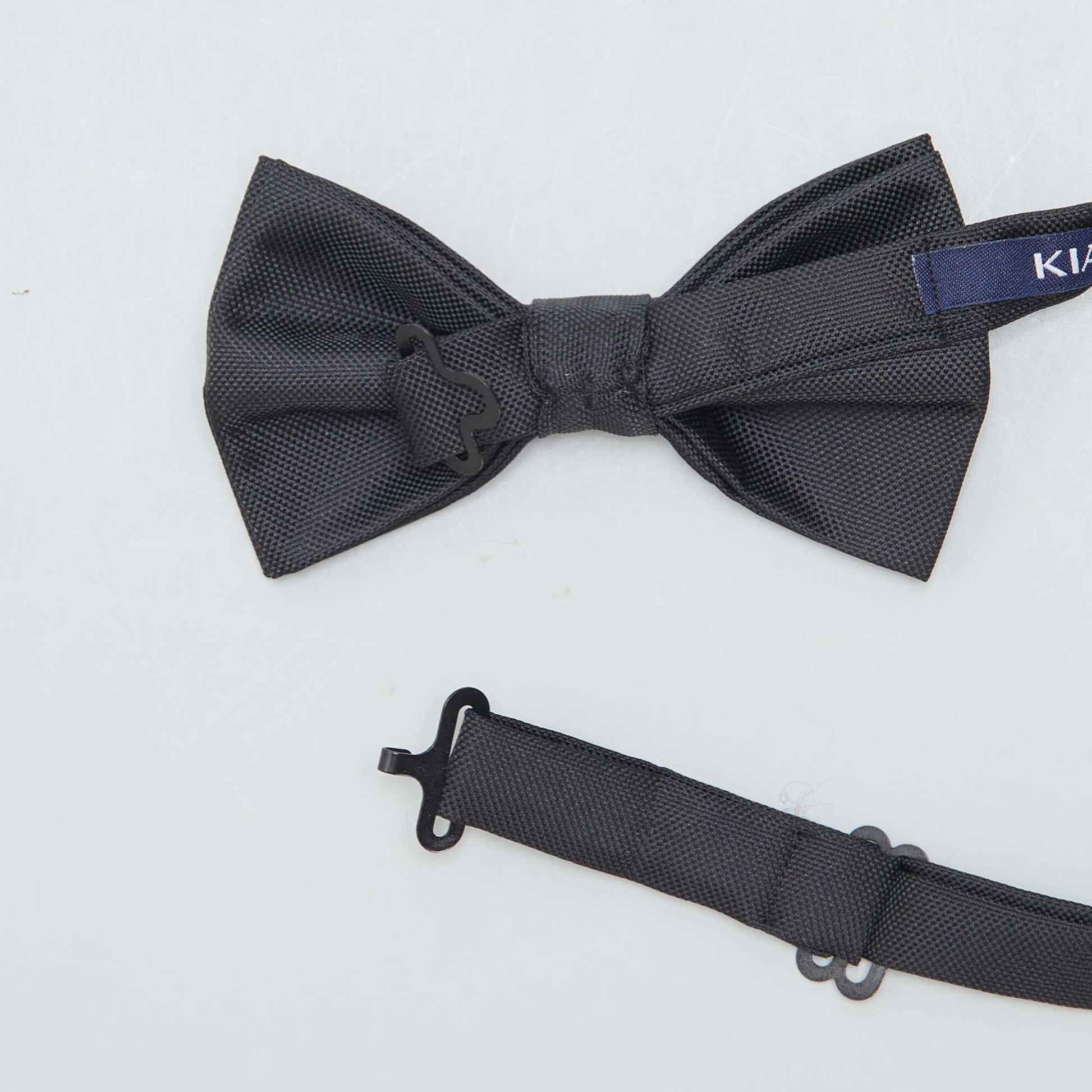 Noeud papillon texturé NOIR