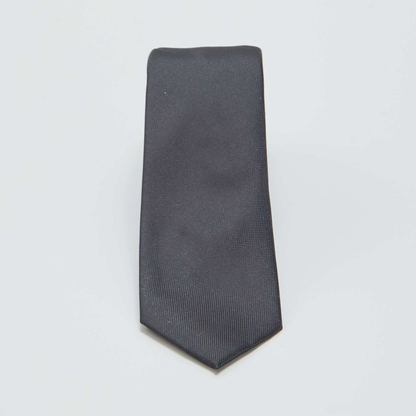Cravate unie texturée NOIR