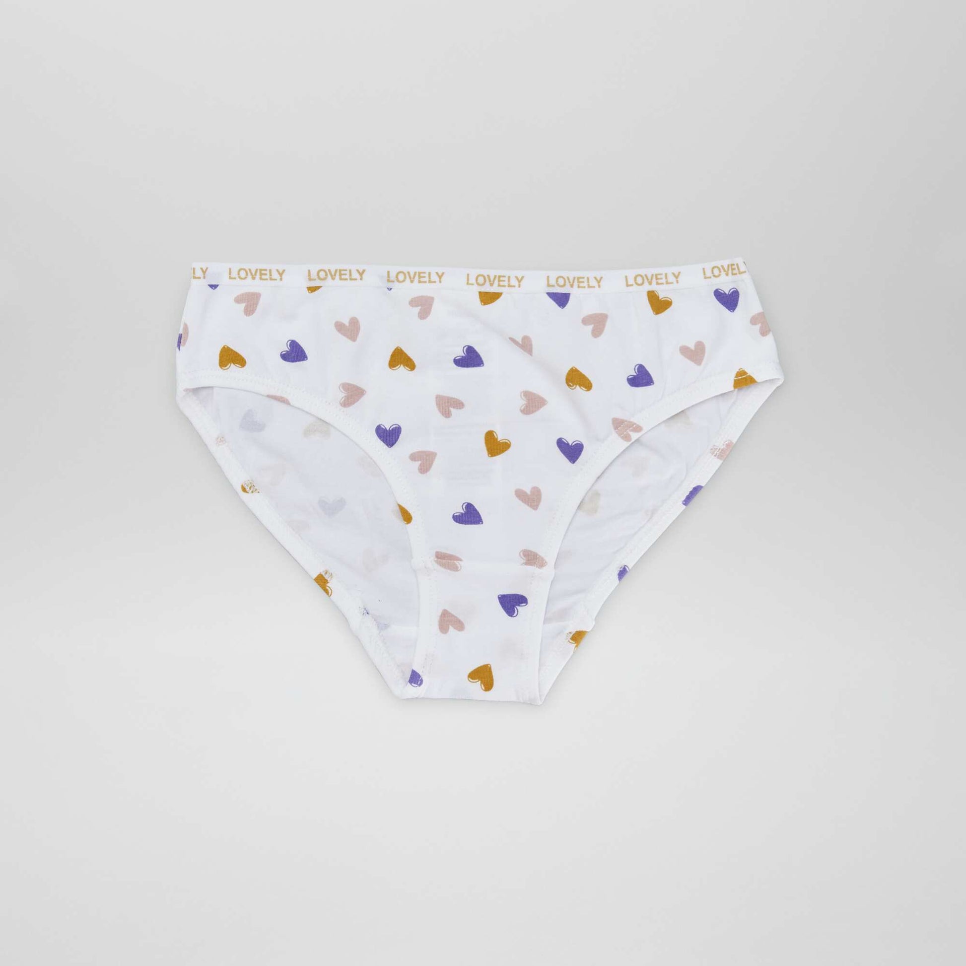 Lot de 4 culottes imprimées BLANC/BLEU