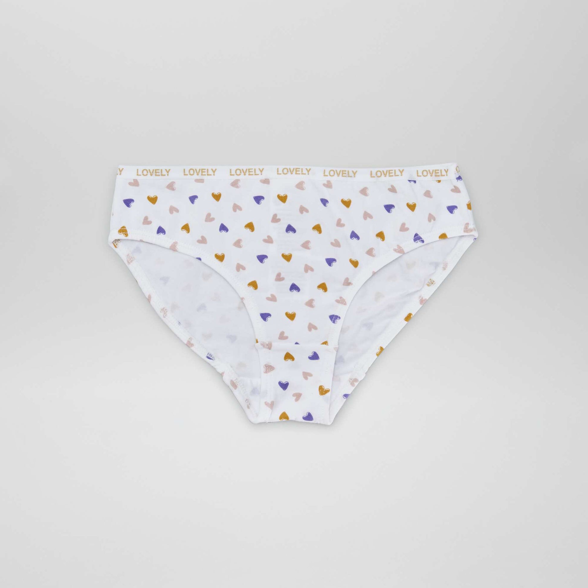 Lot de 4 culottes imprimées BLANC/BLEU