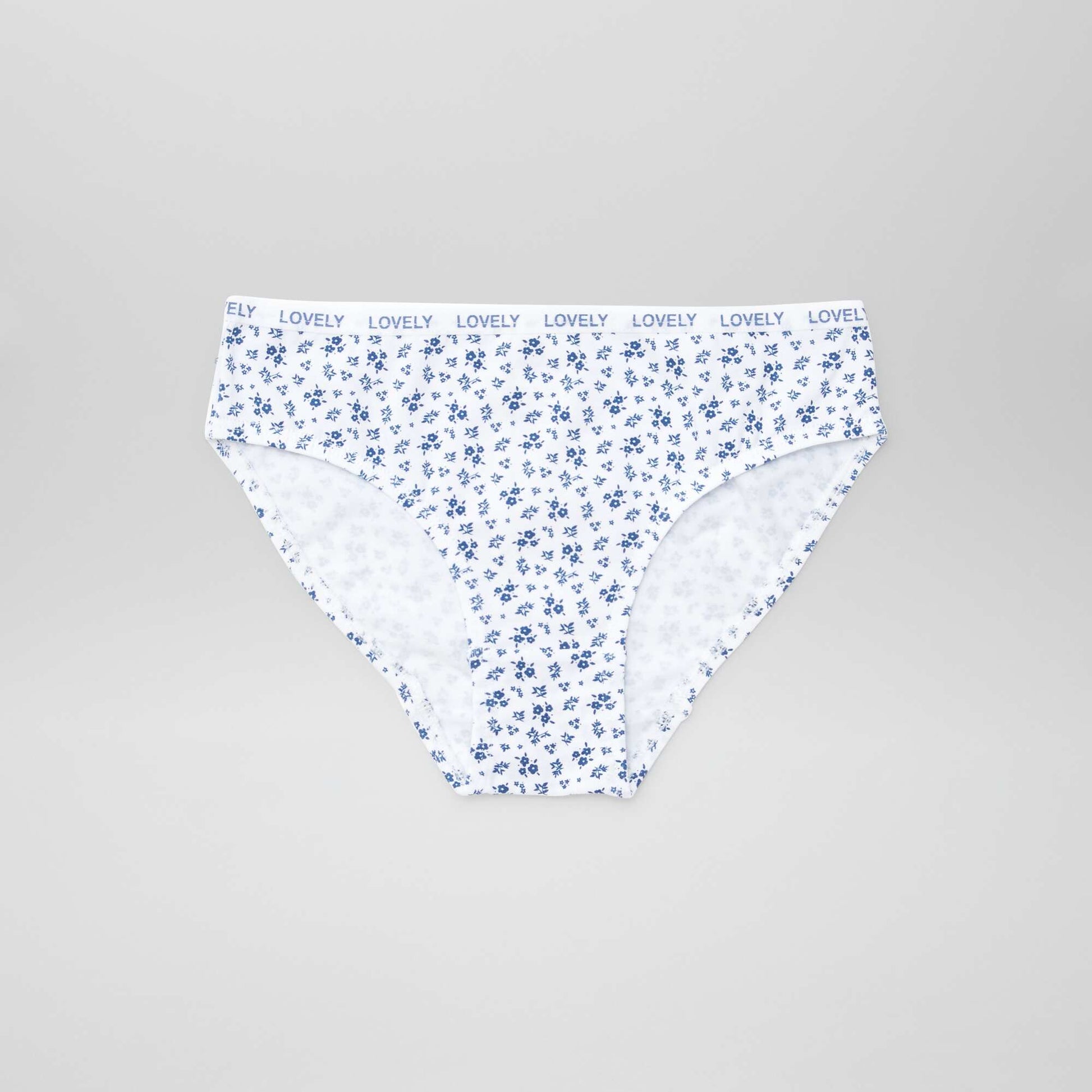 Lot de 4 culottes imprimées BLANC