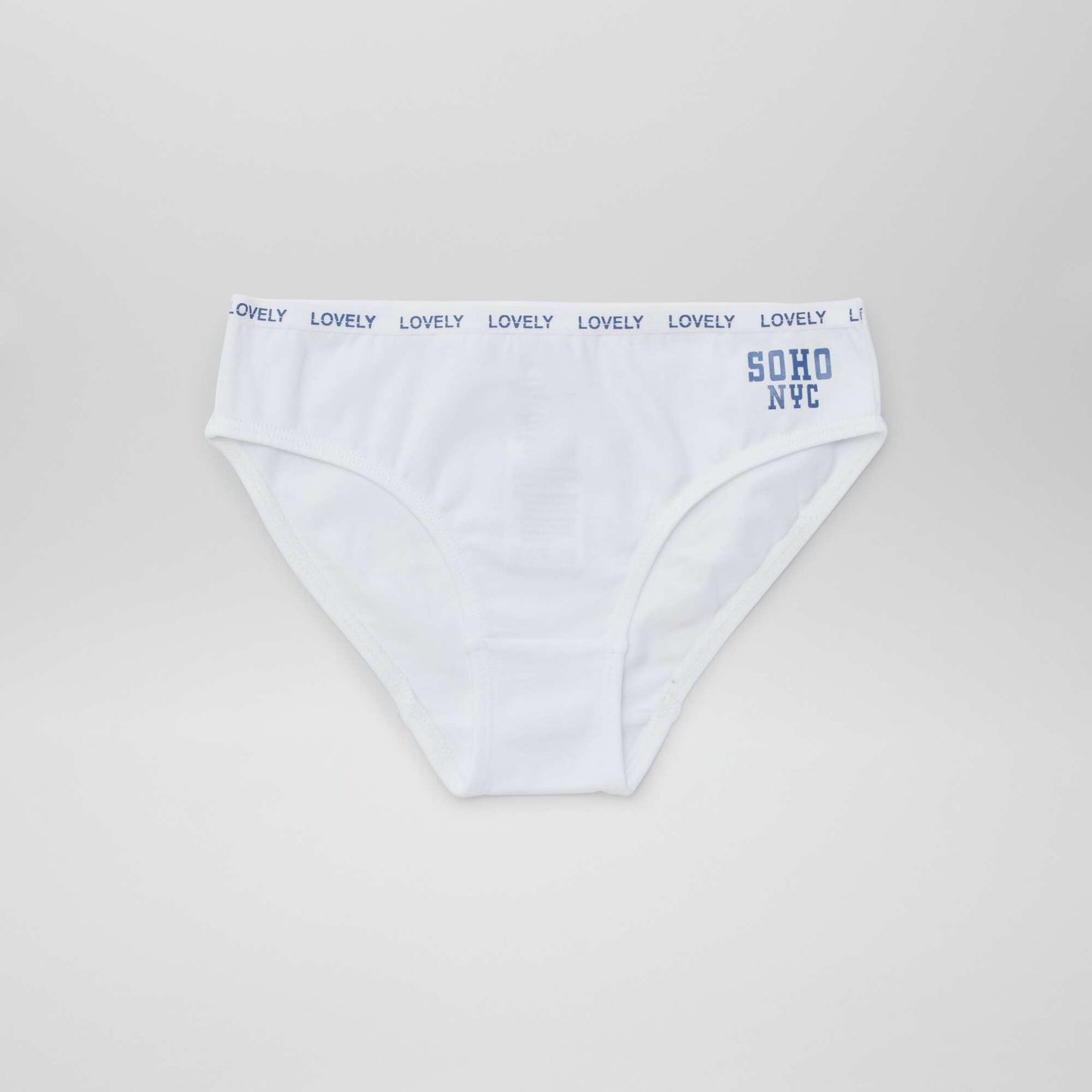 Lot de 4 culottes imprimées BLANC