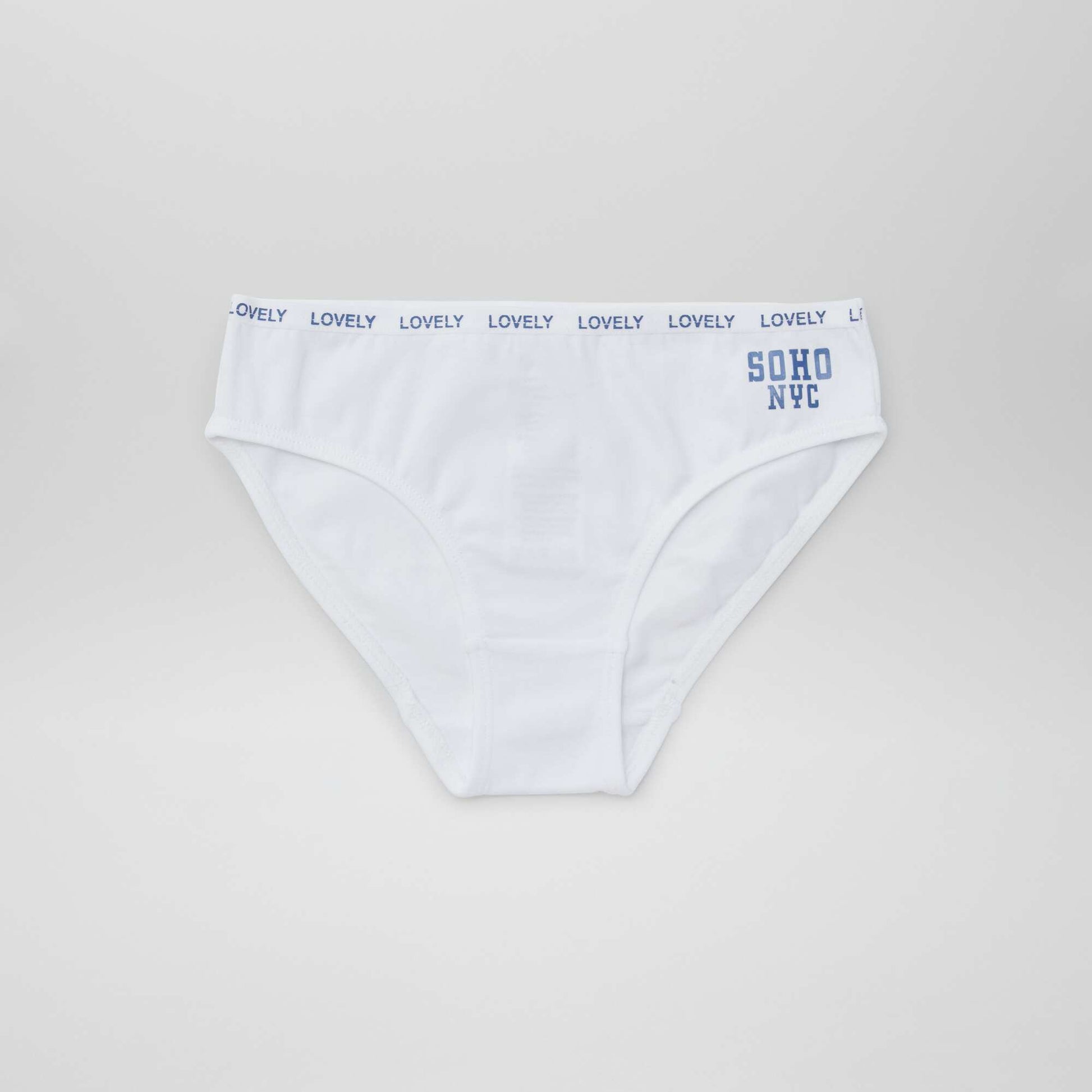 Lot de 4 culottes imprimées BLANC