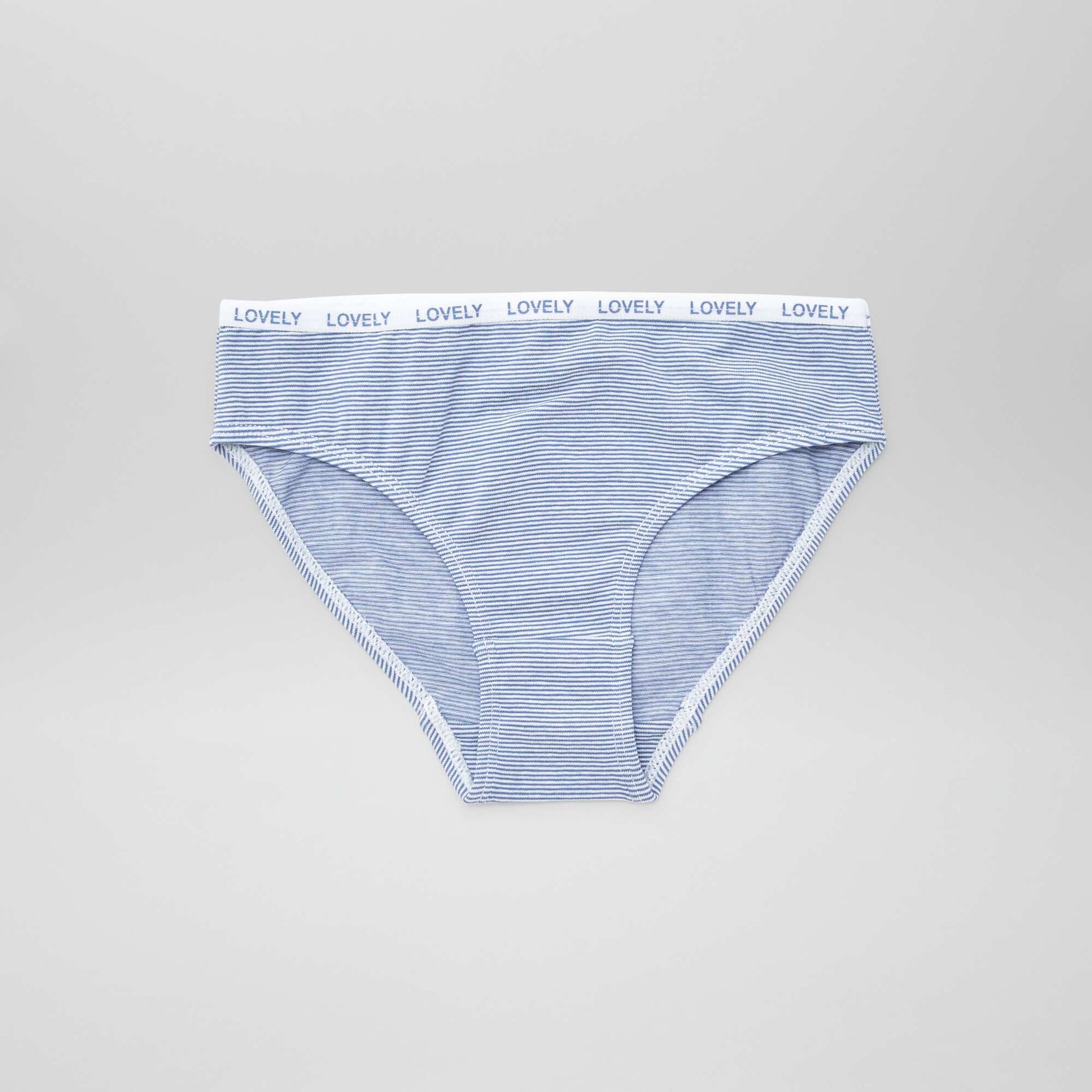 Lot de 4 culottes imprimées BLANC