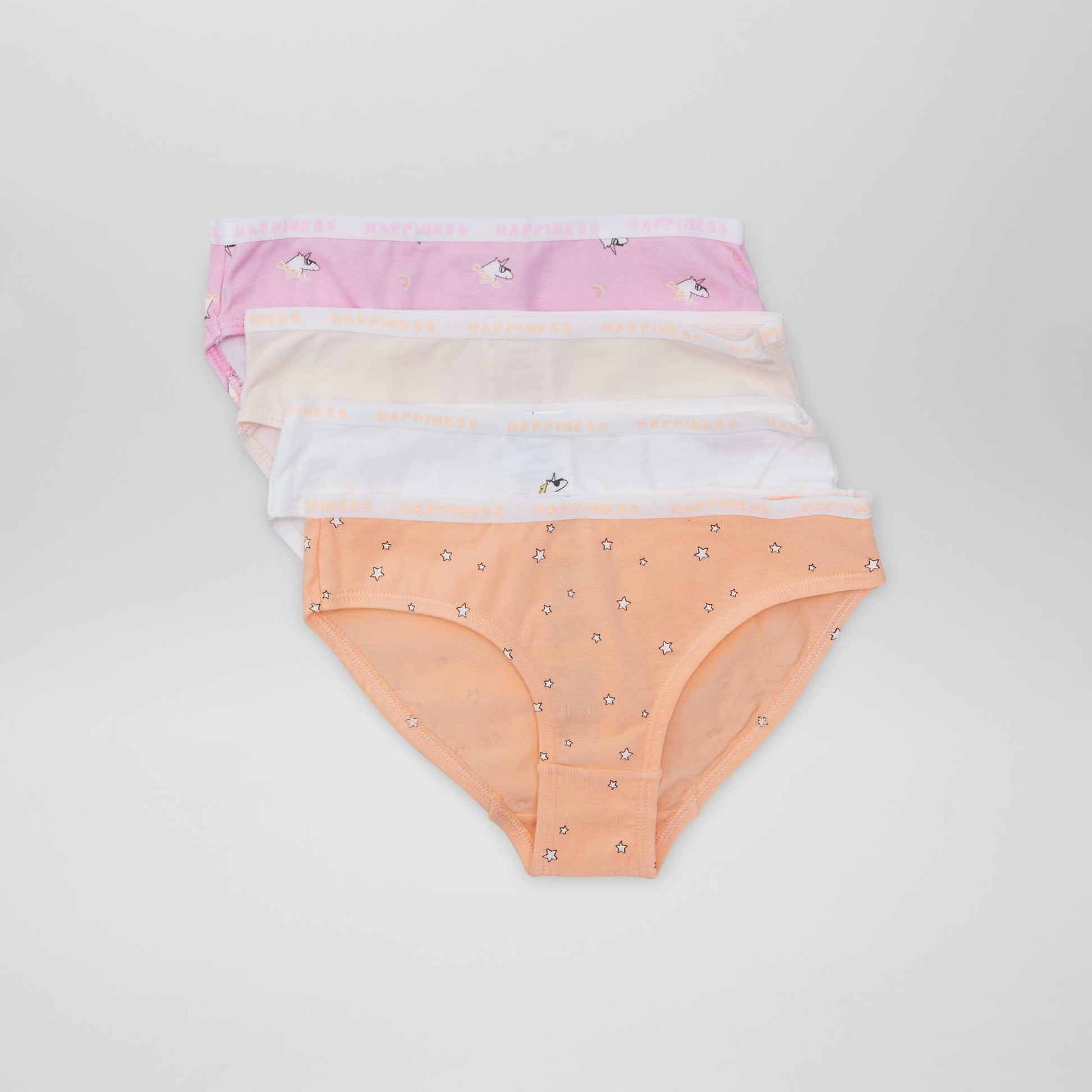 Lot de 4 culottes imprimées LICORNE