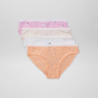 Lot de 4 culottes imprimées LICORNE