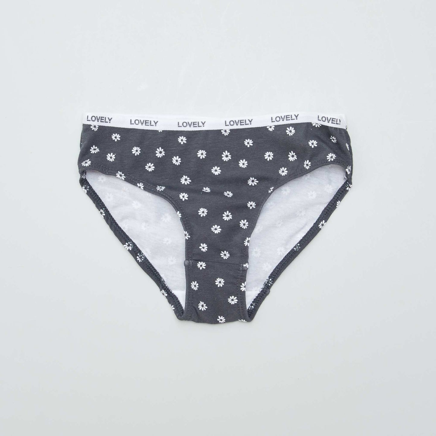 Lot de 4 culottes imprimées GRIS