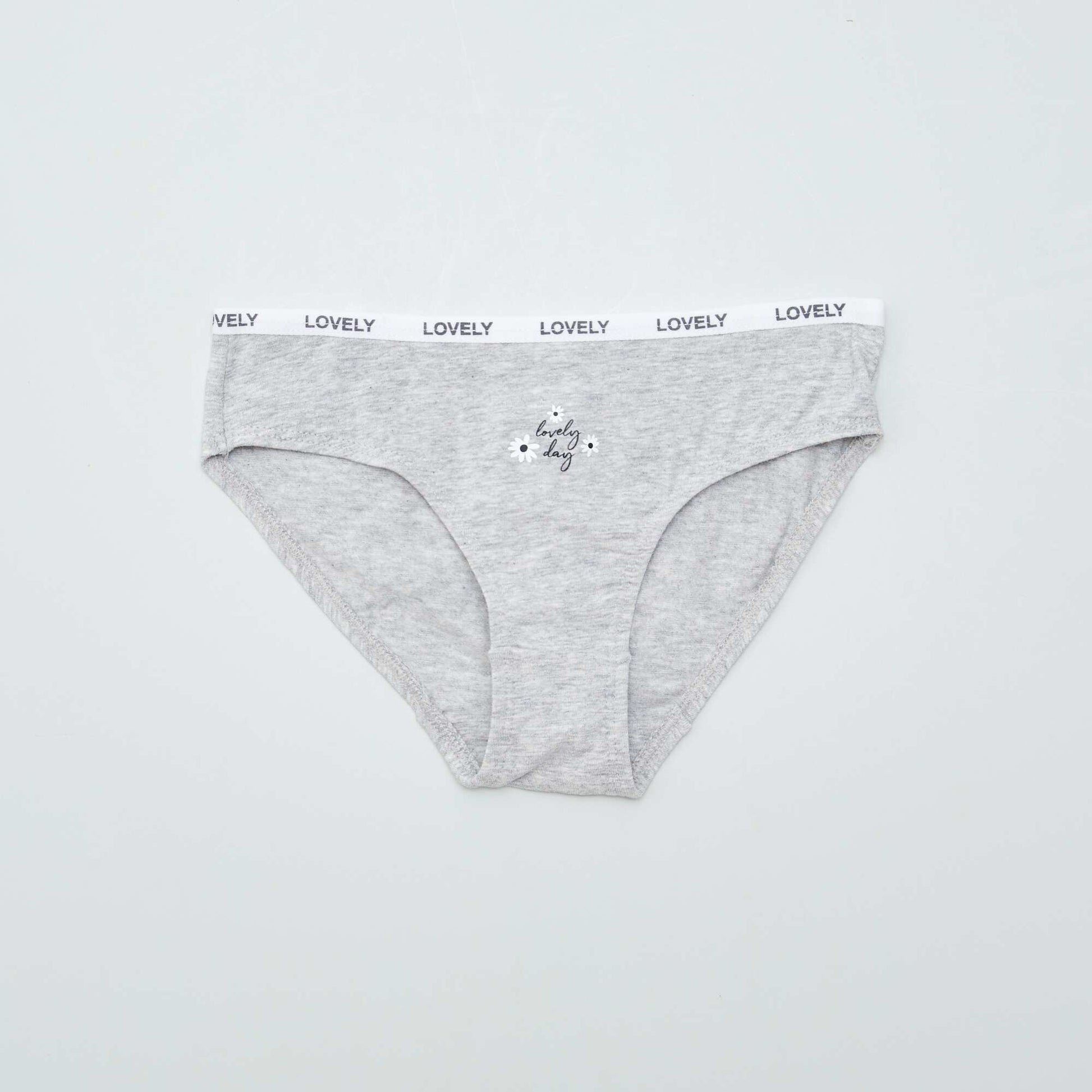 Lot de 4 culottes imprimées GRIS