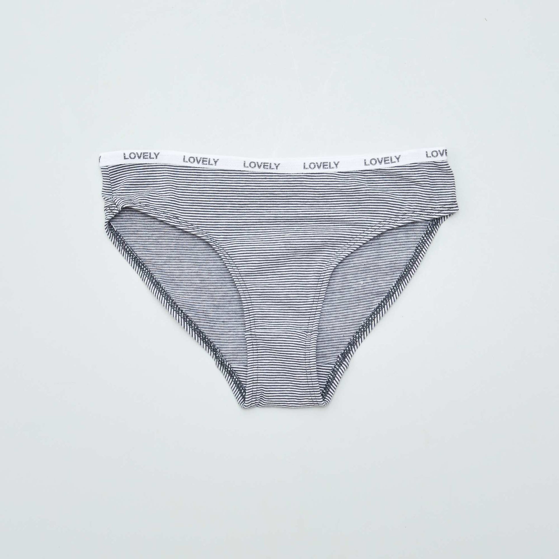 Lot de 4 culottes imprimées GRIS