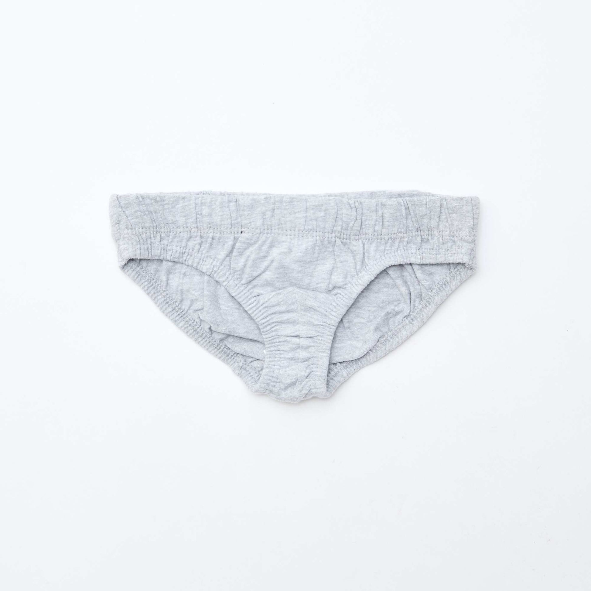 Lot de 7 slips imprimés GRIS