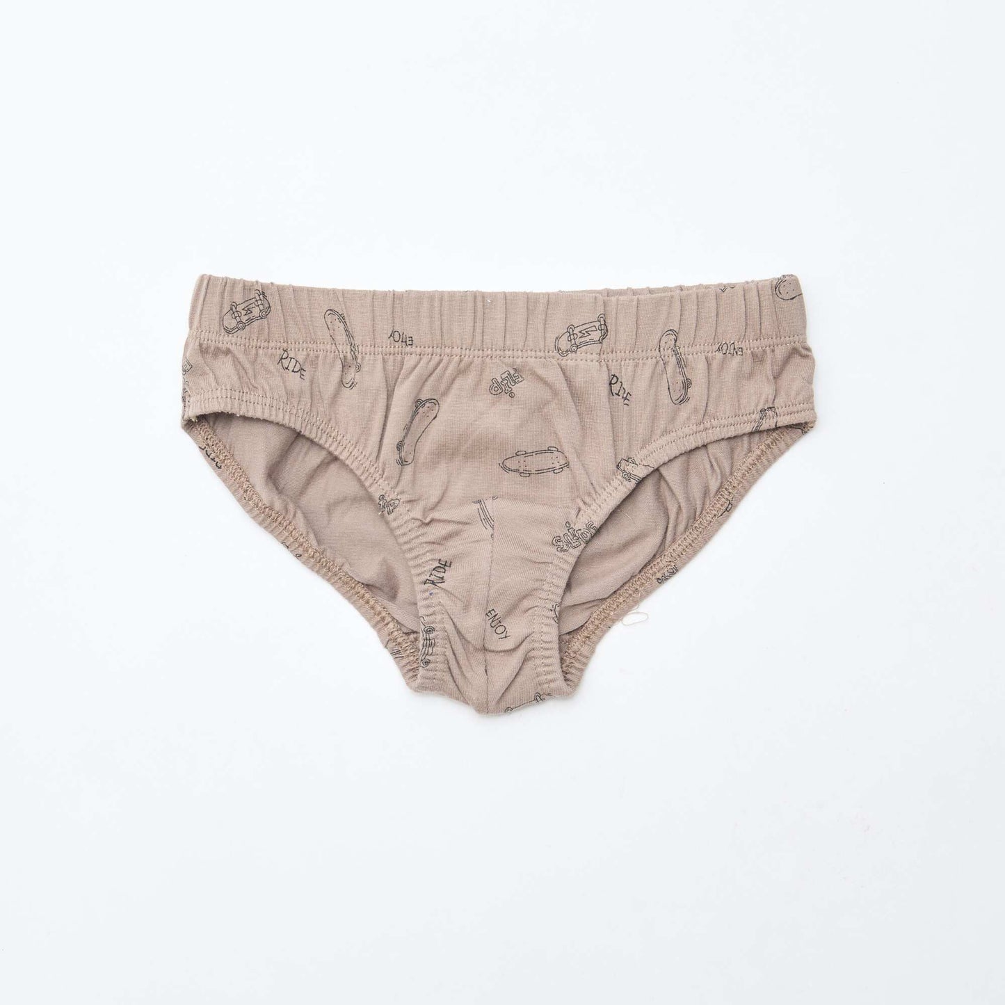 Lot de 7 slips imprimés BLANC