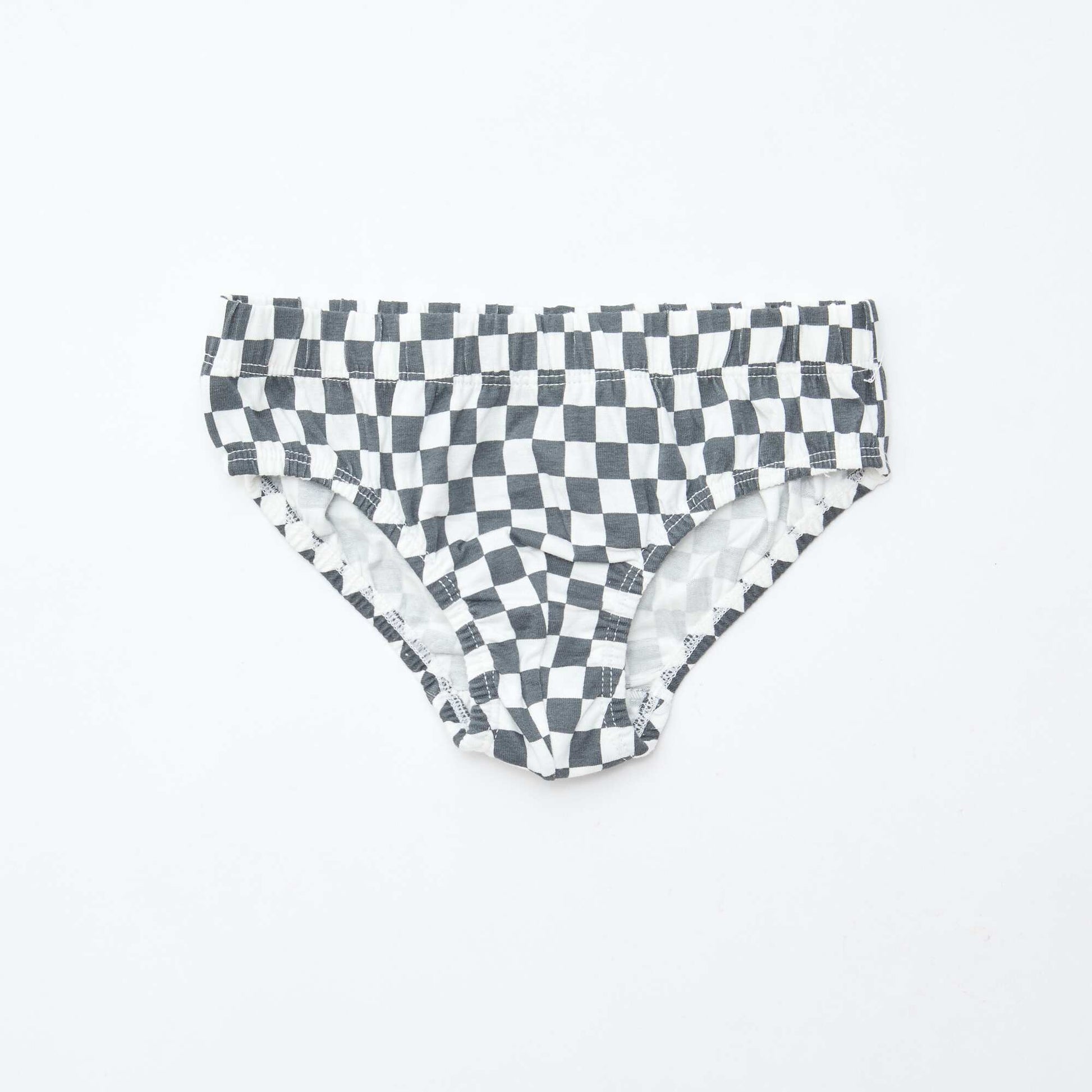 Lot de 7 slips imprimés BLANC