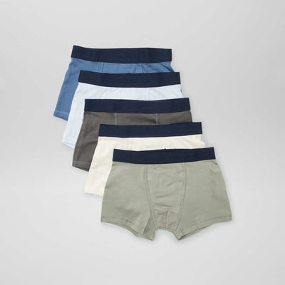 5 boxers unis VERT
